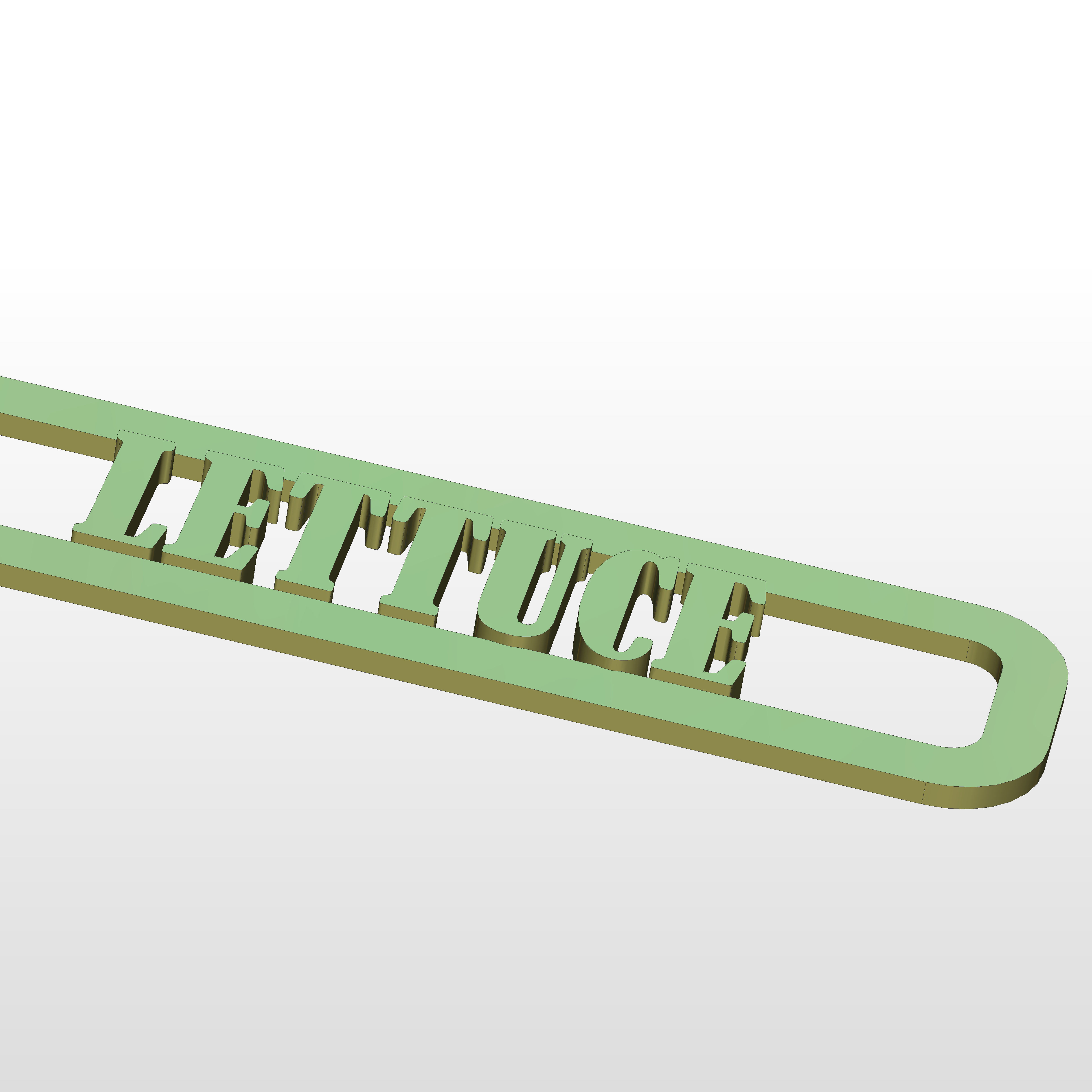 3D Printed Lettuce Garden Marker 3D print model_12