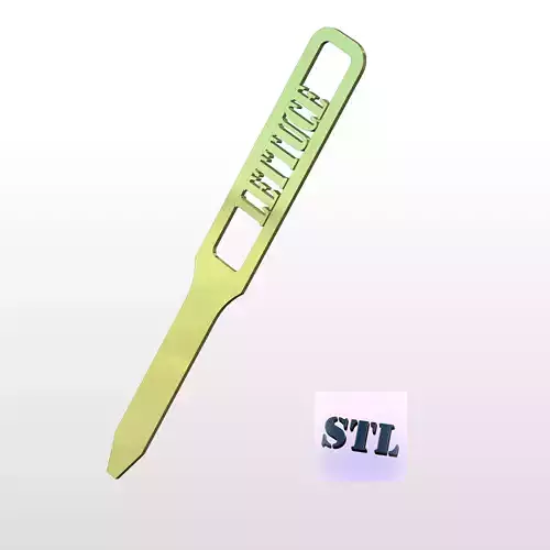 3D Printed Lettuce Garden Marker 3D print model