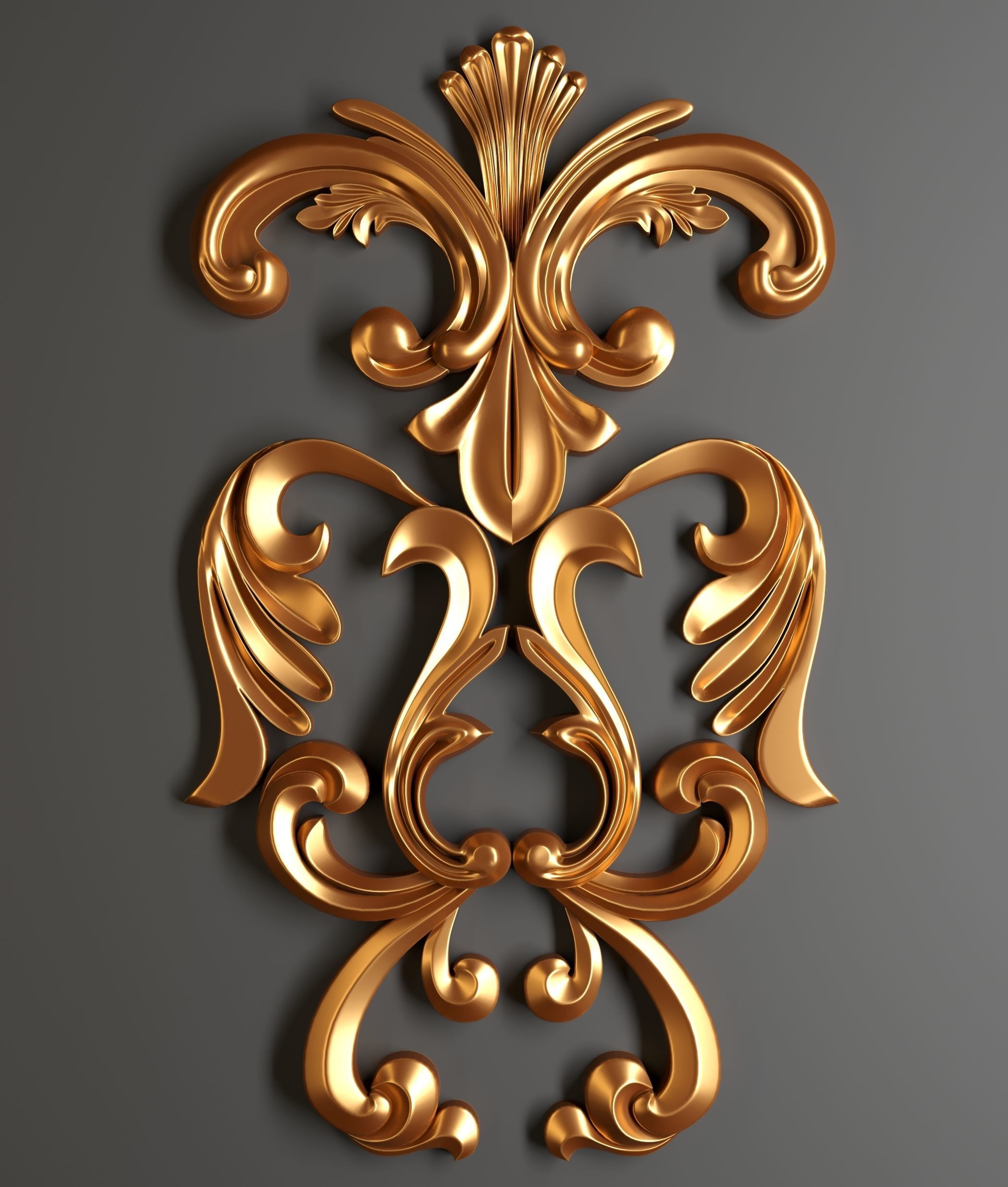 Collection of applied architectural ornaments 3D model_10