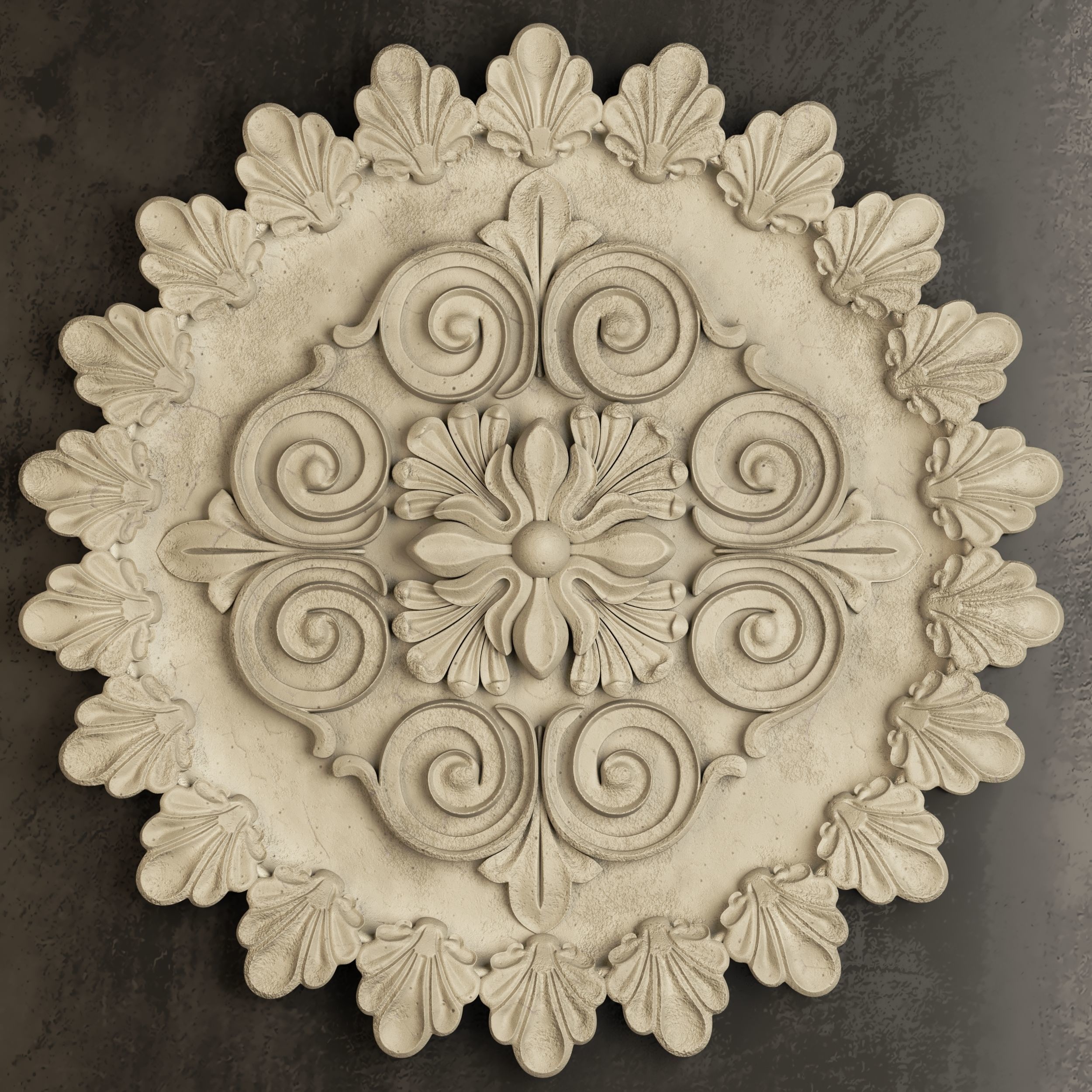 Collection of applied architectural ornaments 3D model_14