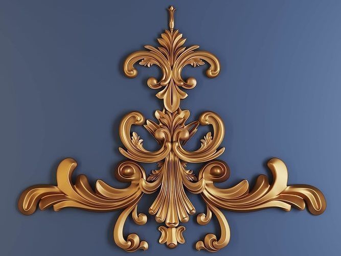 Collection of applied architectural ornaments 3D model_13