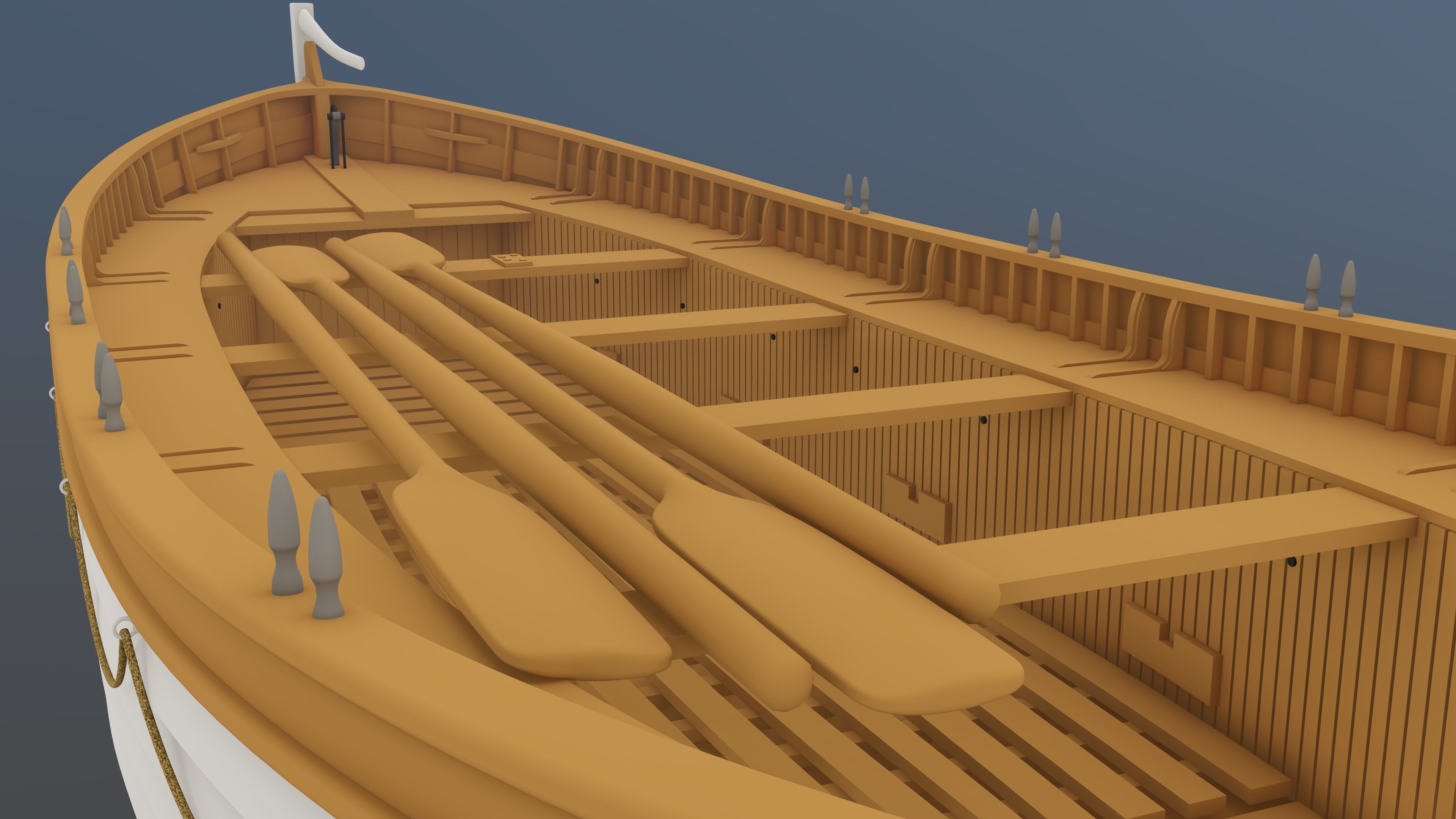 RMS Titanic Lifeboat 3D model_3