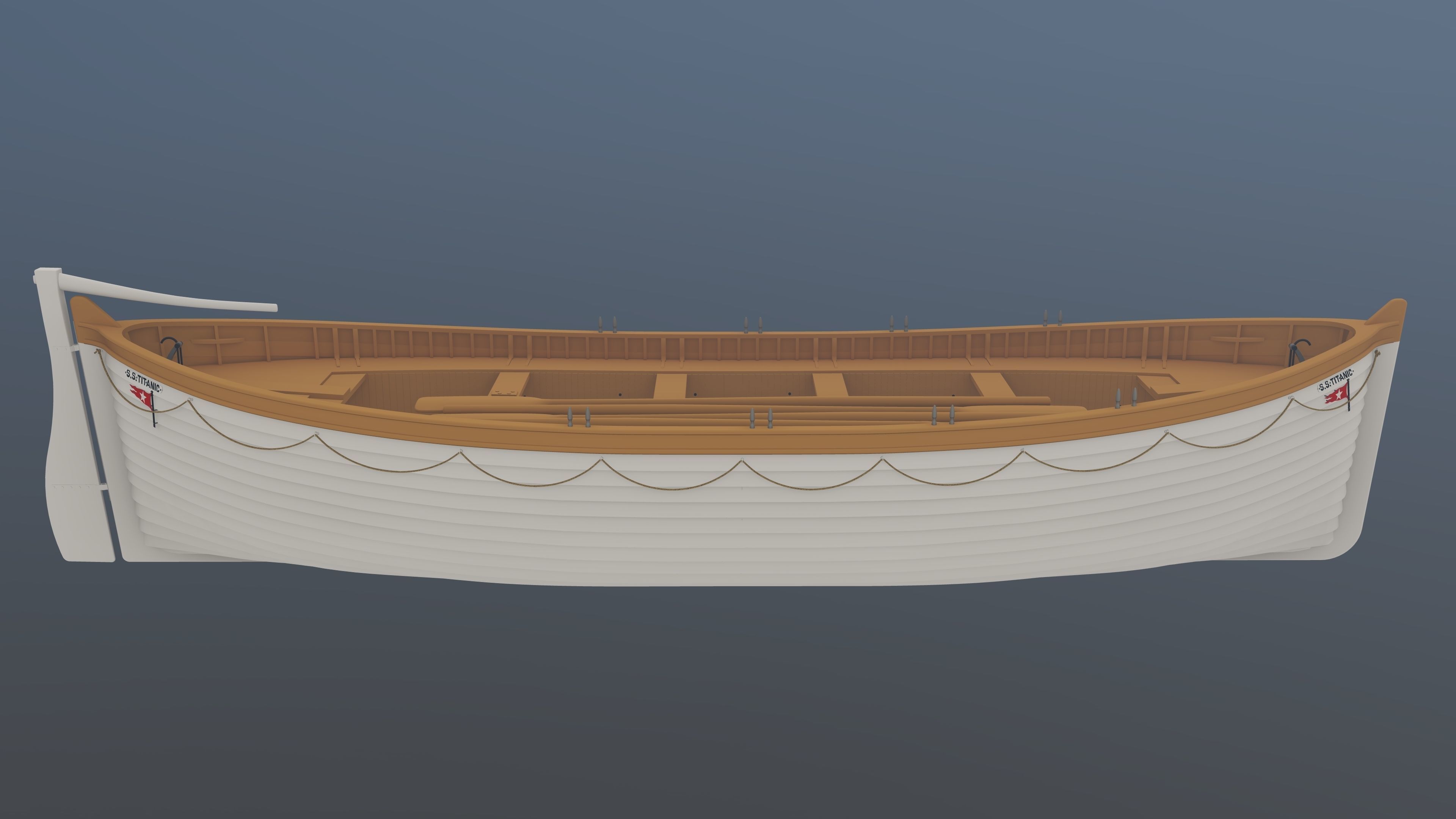 RMS Titanic Lifeboat 3D model_1