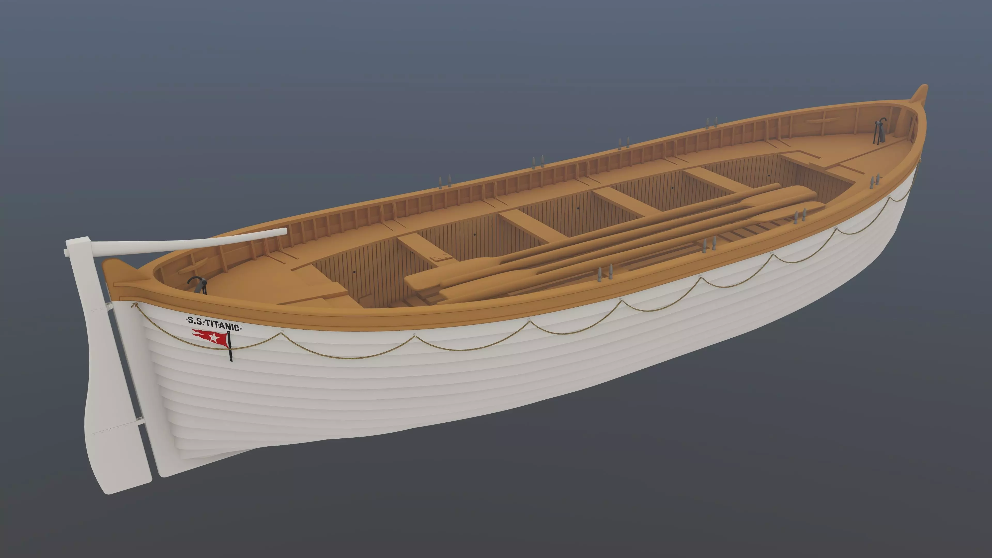 RMS Titanic Lifeboat 3D model_0