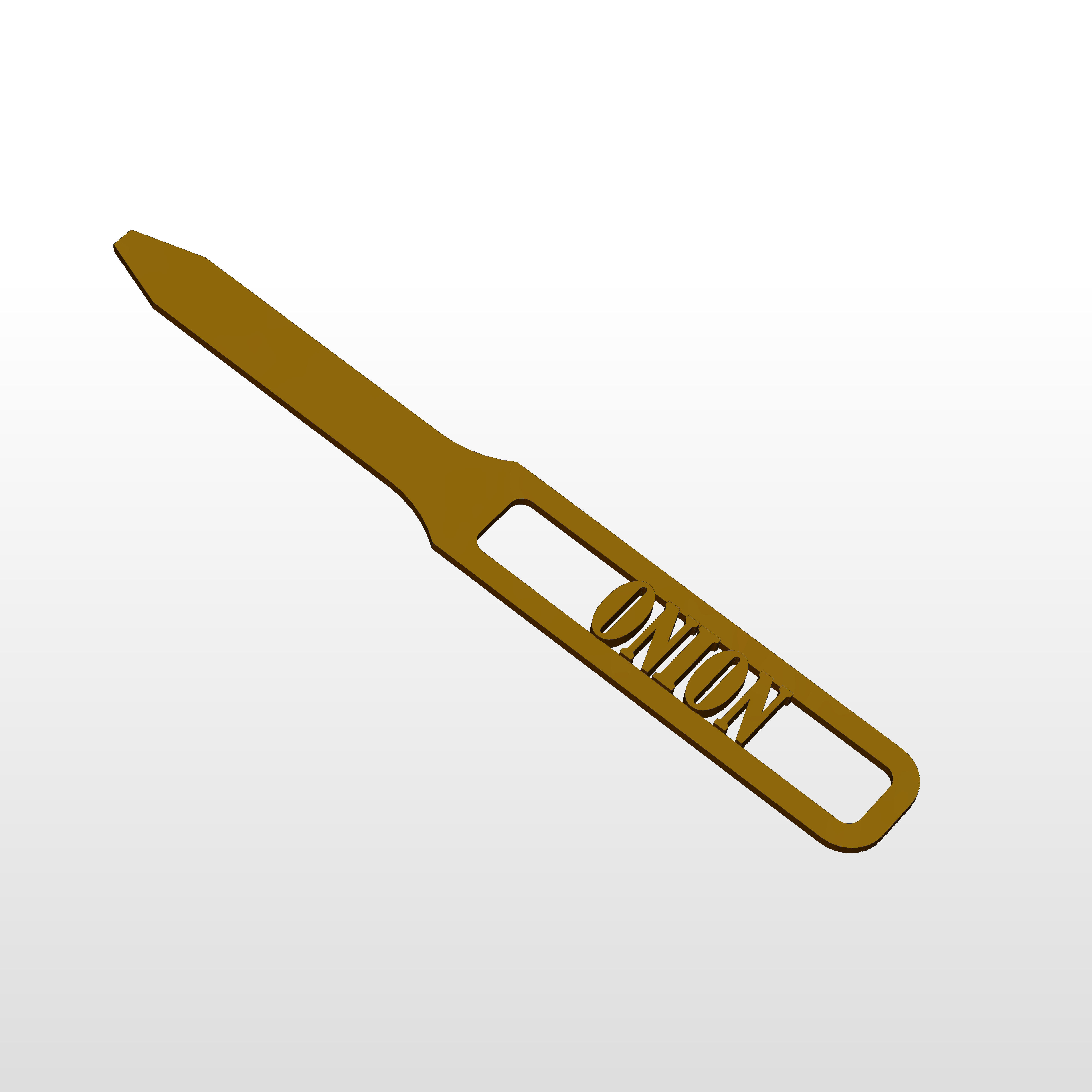 3D Garden Marker for Onions 3D print model_8