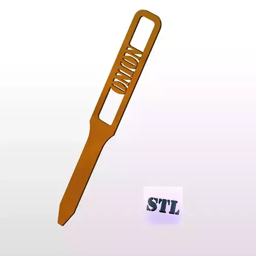 3D Garden Marker for Onions 3D print model