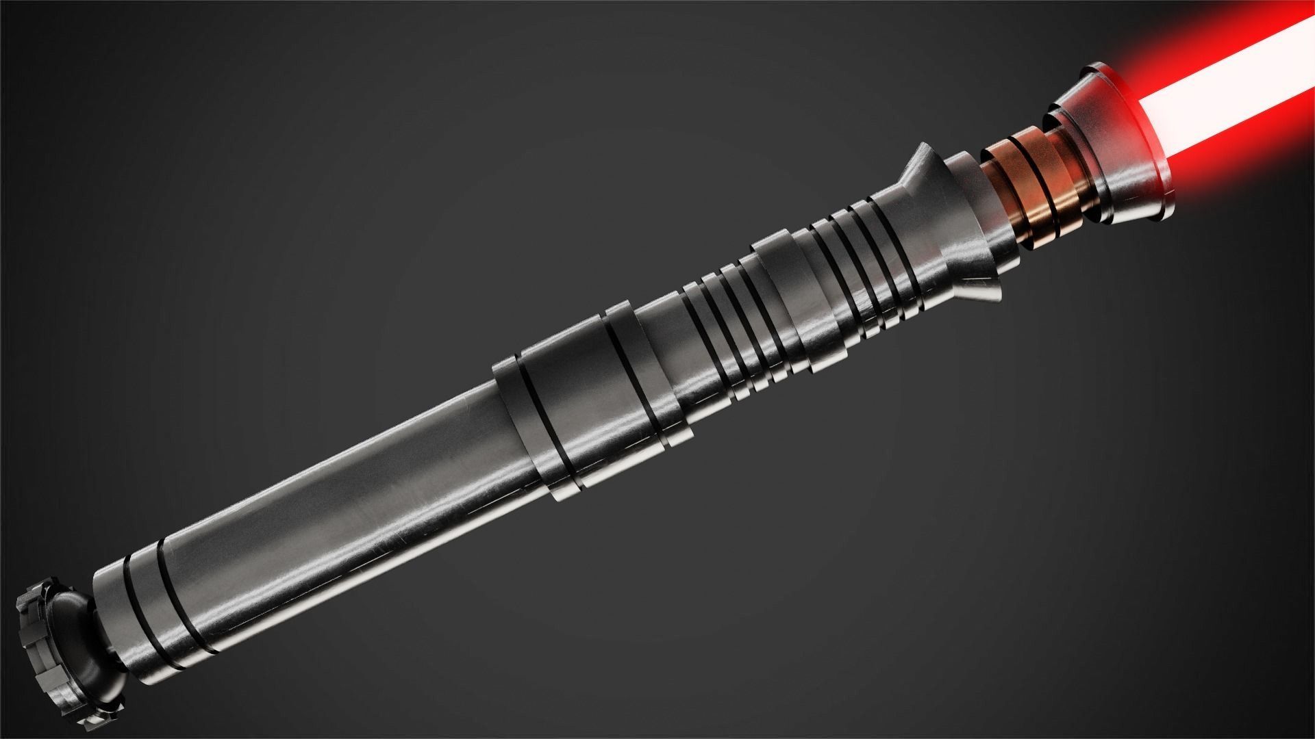 Star Wars Darth Revan Red Lightsaber for Cosplay 3D print model_5