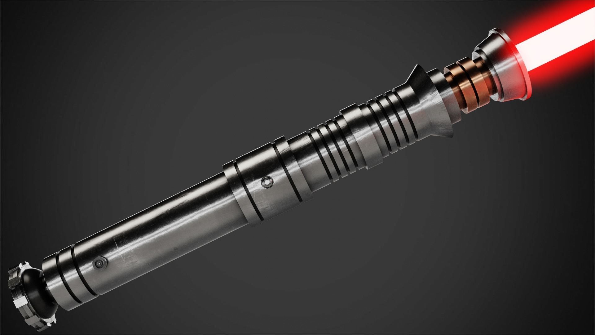 Star Wars Darth Revan Red Lightsaber for Cosplay 3D print model_2
