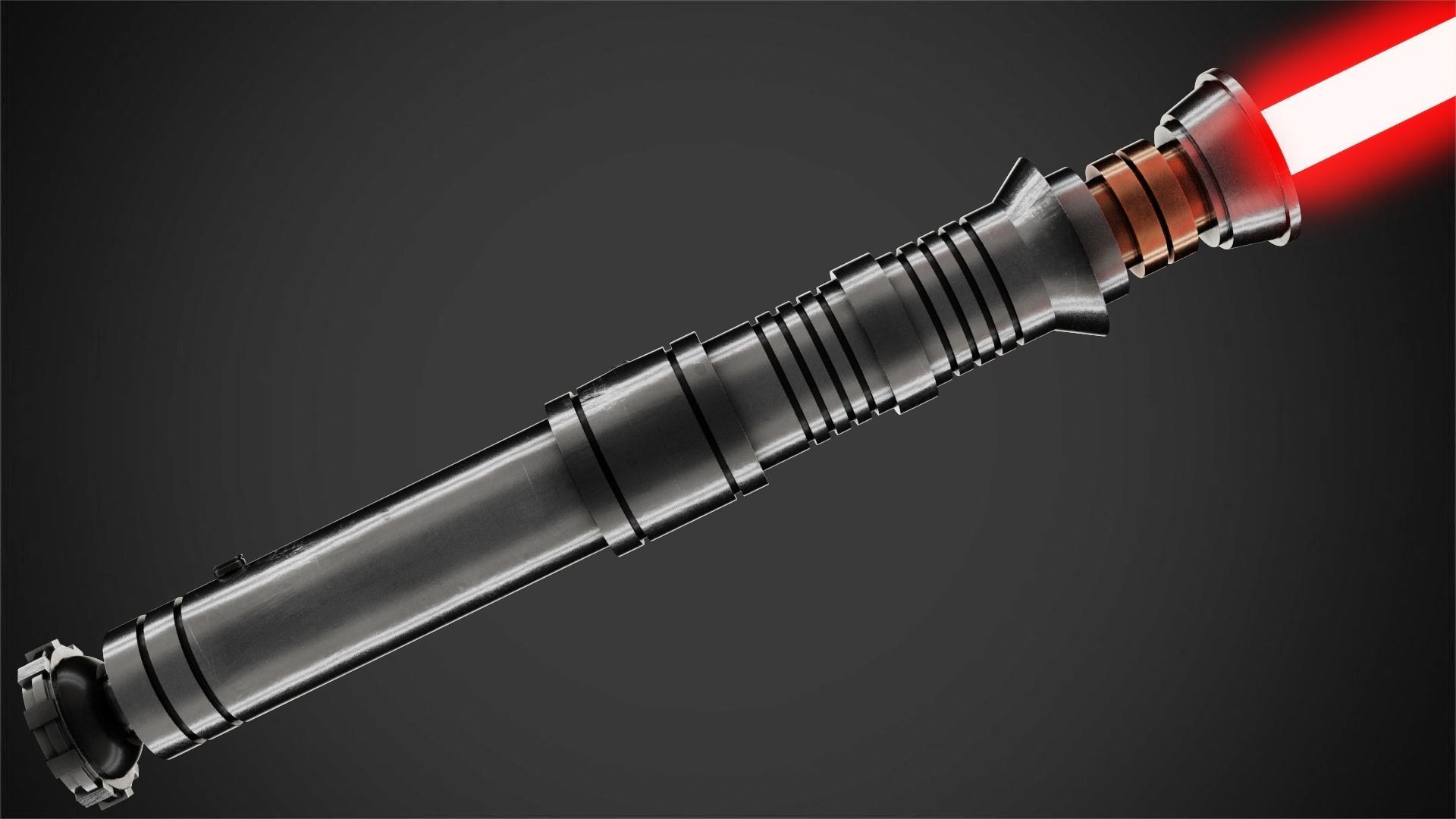 Star Wars Darth Revan Red Lightsaber for Cosplay 3D print model_4