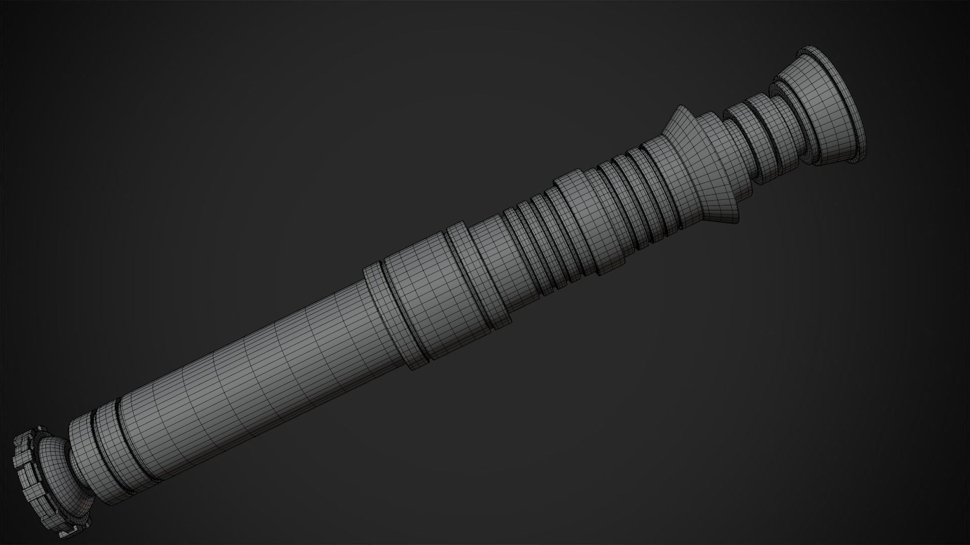 Star Wars Darth Revan Red Lightsaber for Cosplay 3D print model_14