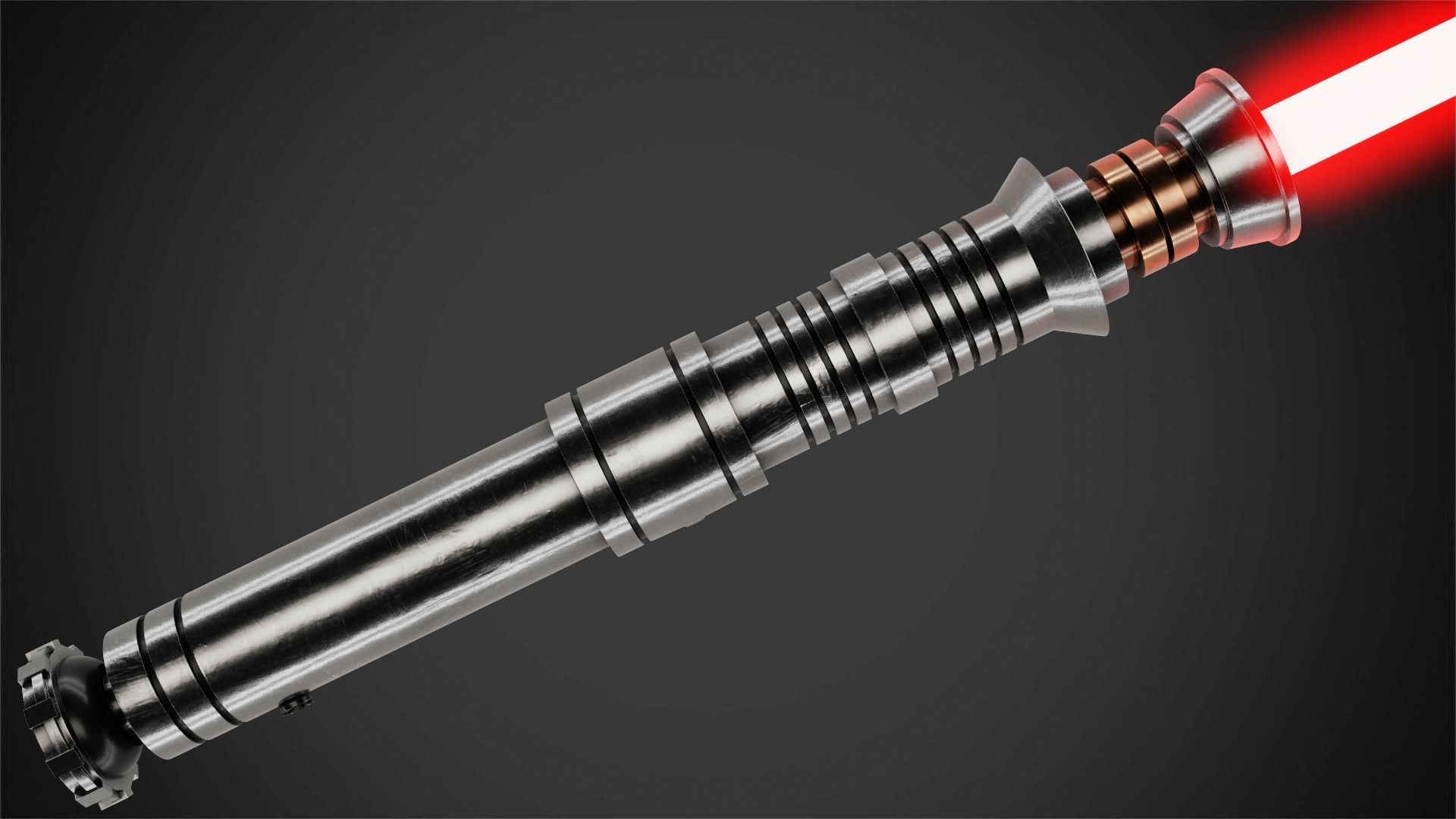 Star Wars Darth Revan Red Lightsaber for Cosplay 3D print model_7