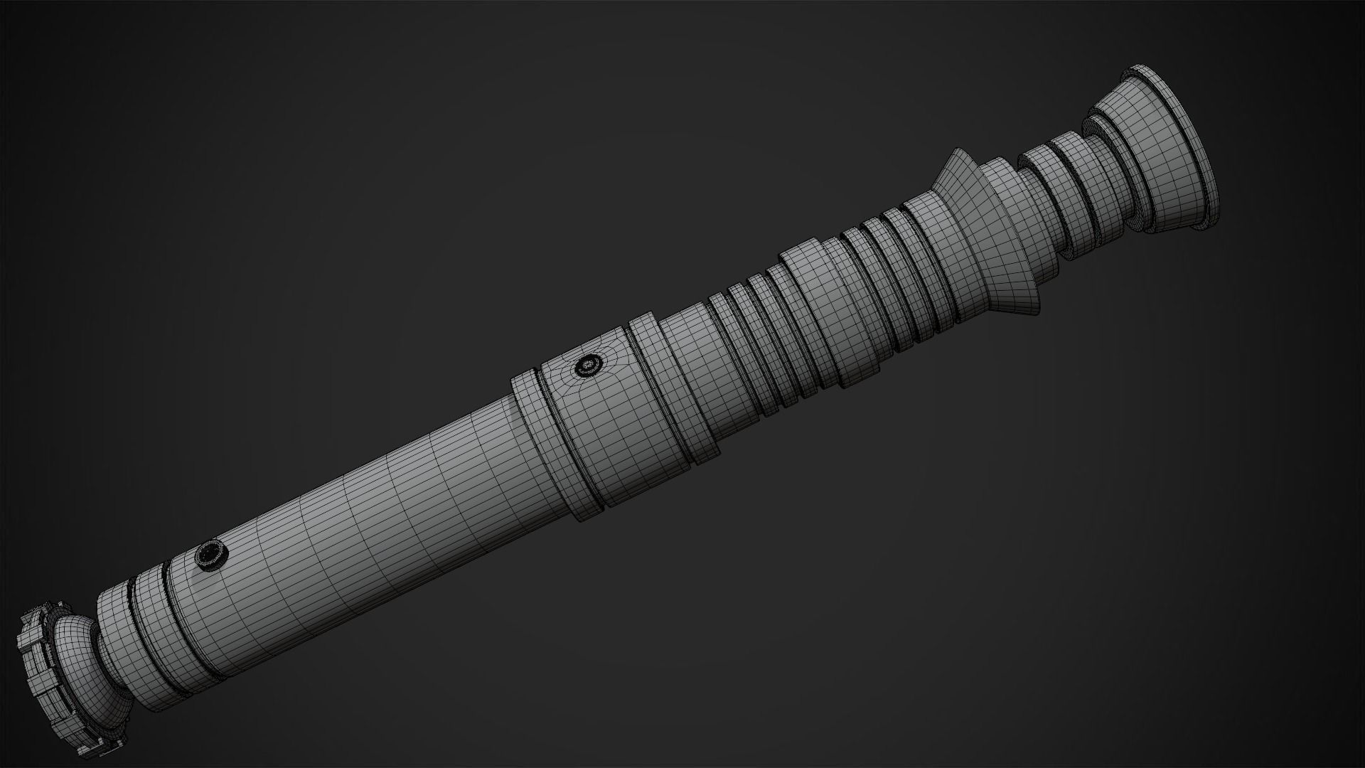 Star Wars Darth Revan Red Lightsaber for Cosplay 3D print model_12