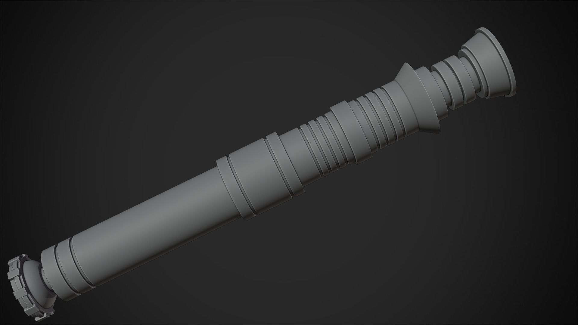 Star Wars Darth Revan Red Lightsaber for Cosplay 3D print model_15