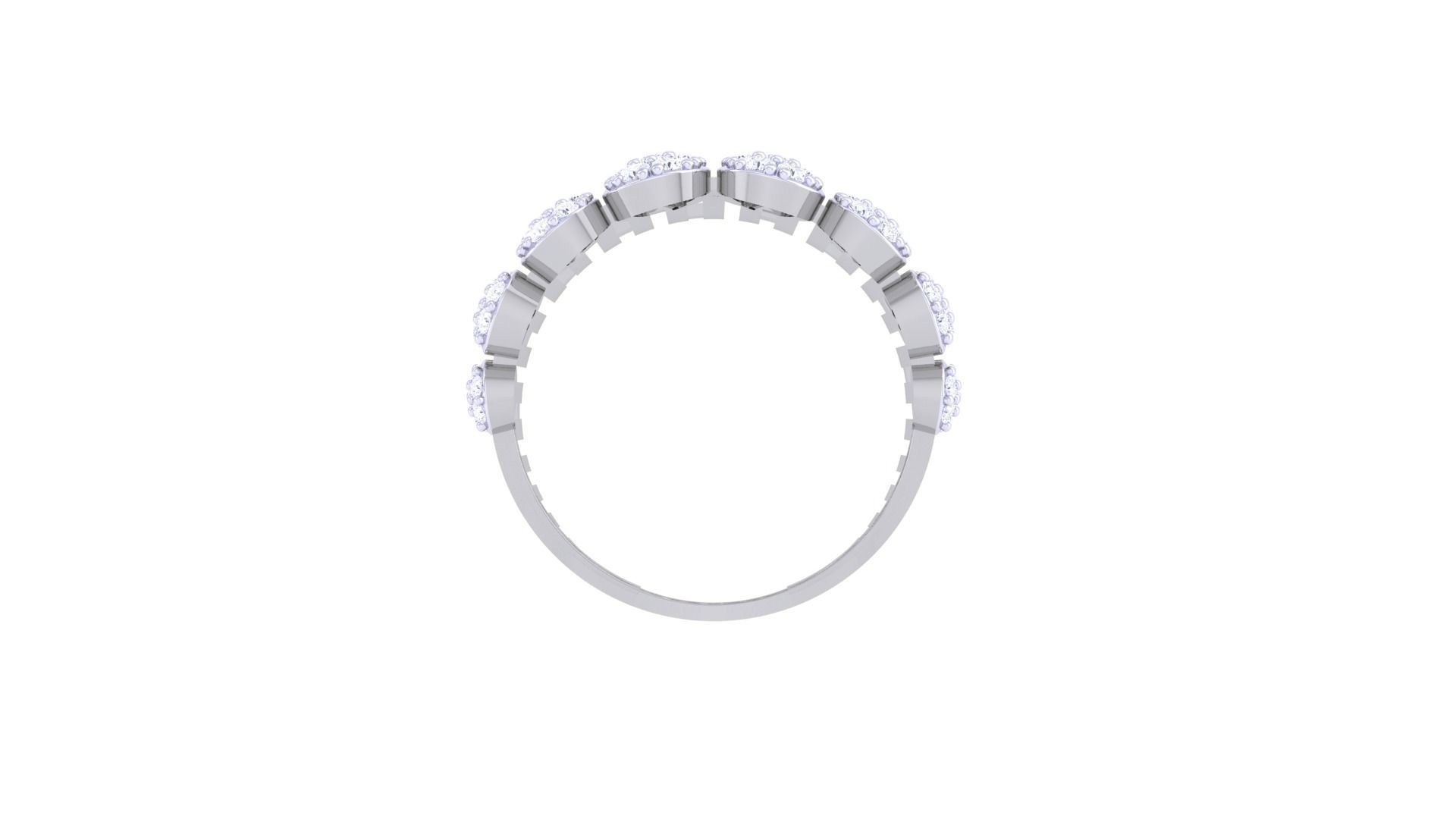 High Jewelry Cocktail Ring 3dm stl obj mtl glb gltf 3mf renders 3D print model_12