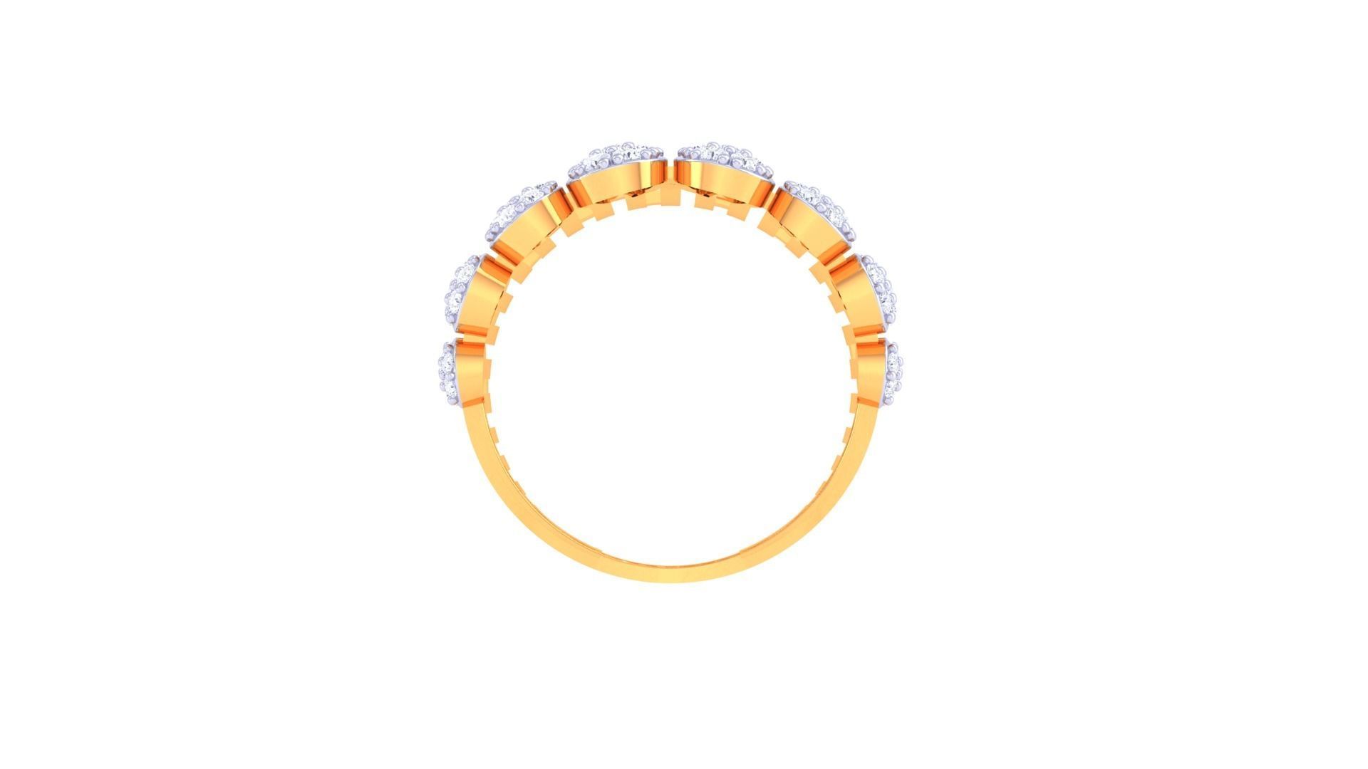 High Jewelry Cocktail Ring 3dm stl obj mtl glb gltf 3mf renders 3D print model_13