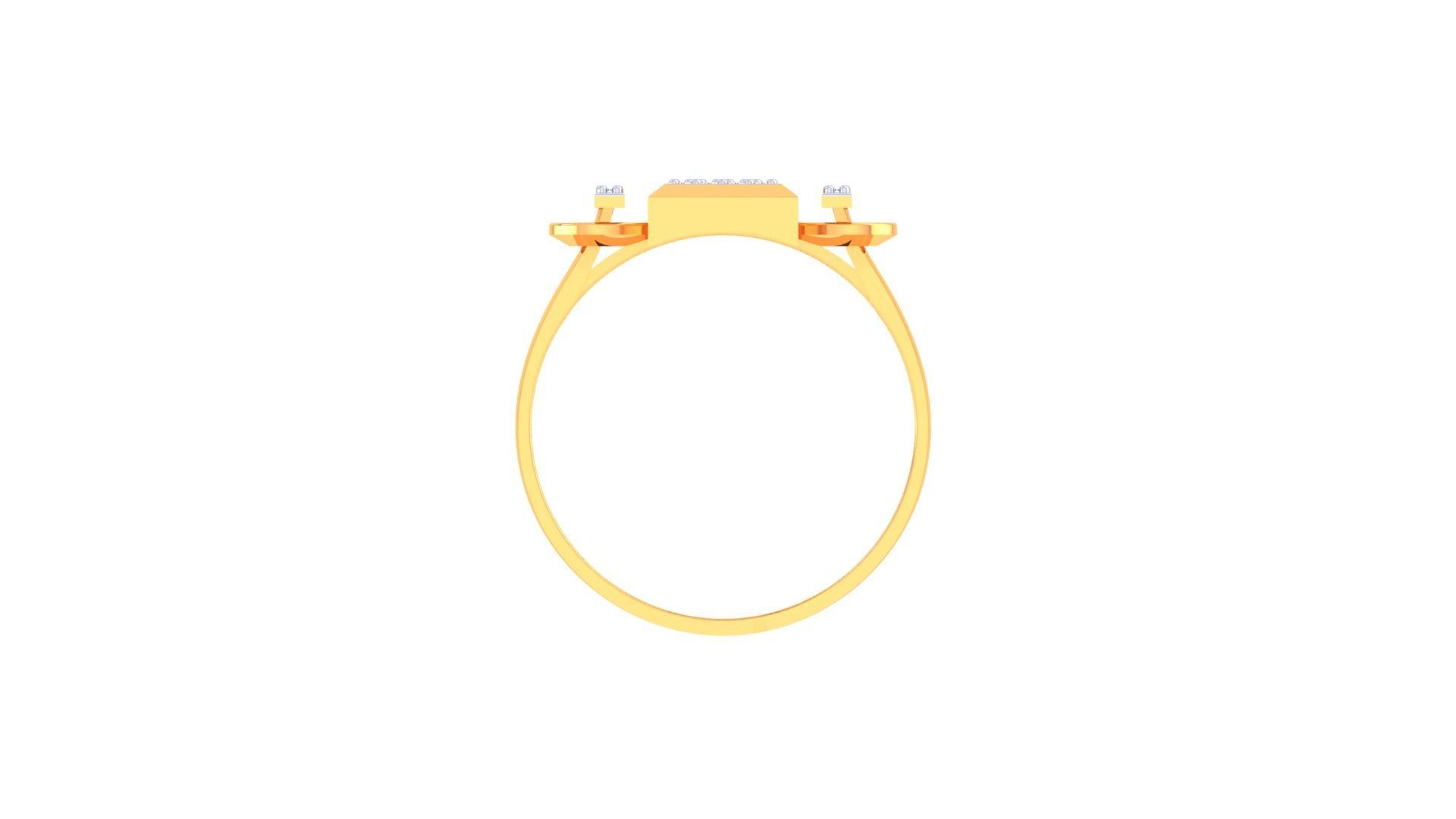 High Jewelry Cocktail Ring 3dm stl obj mtl glb gltf 3mf renders 3D print model_12