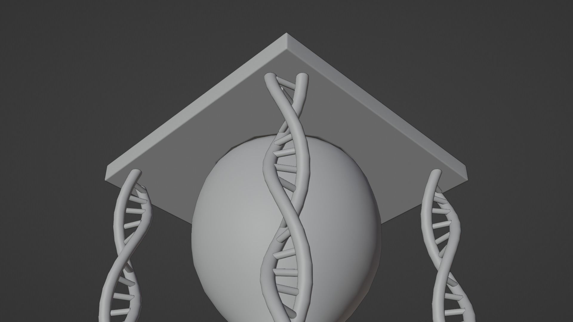 Hourglass - DNA Low-poly 3D model_14