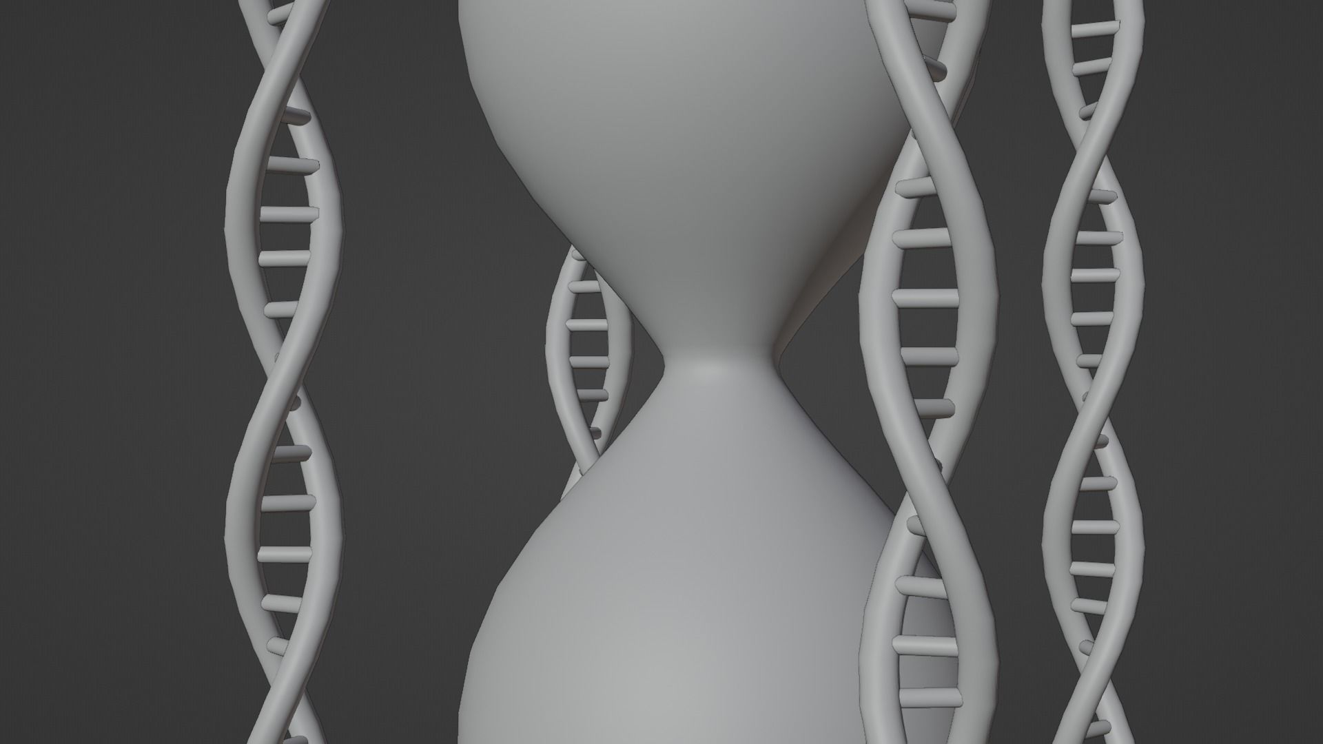 Hourglass - DNA Low-poly 3D model_8