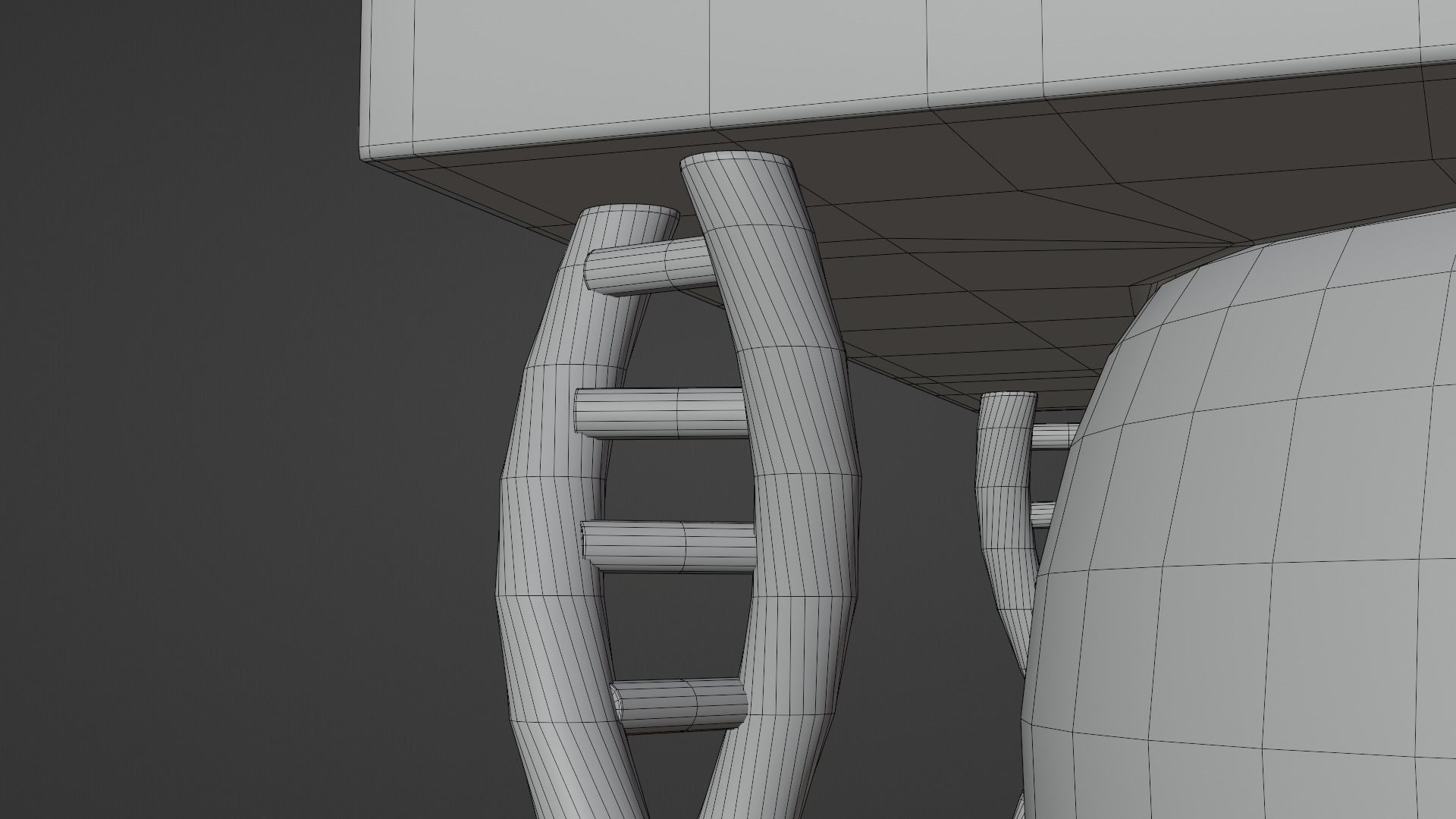 Hourglass - DNA Low-poly 3D model_21