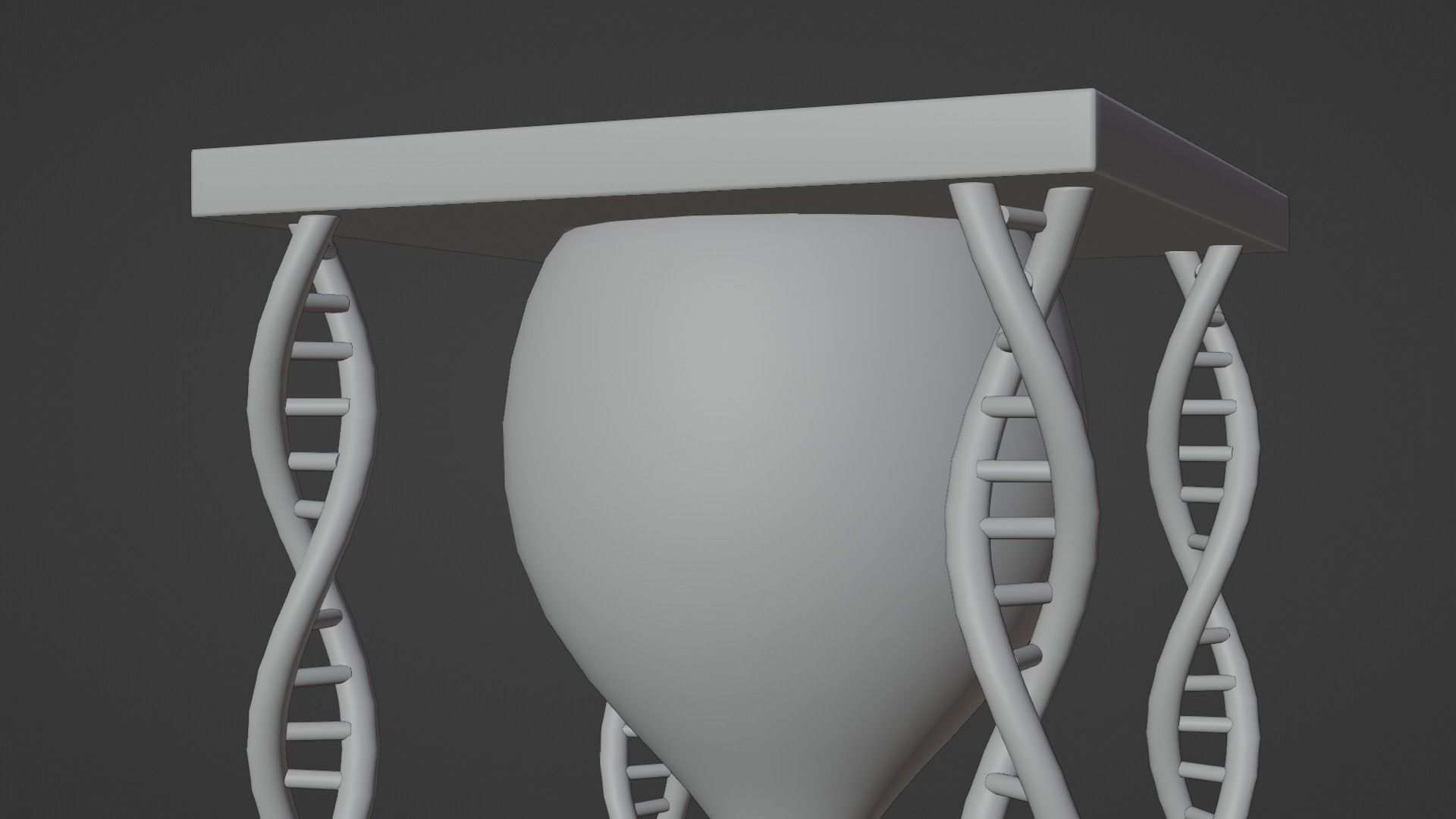 Hourglass - DNA Low-poly 3D model_5