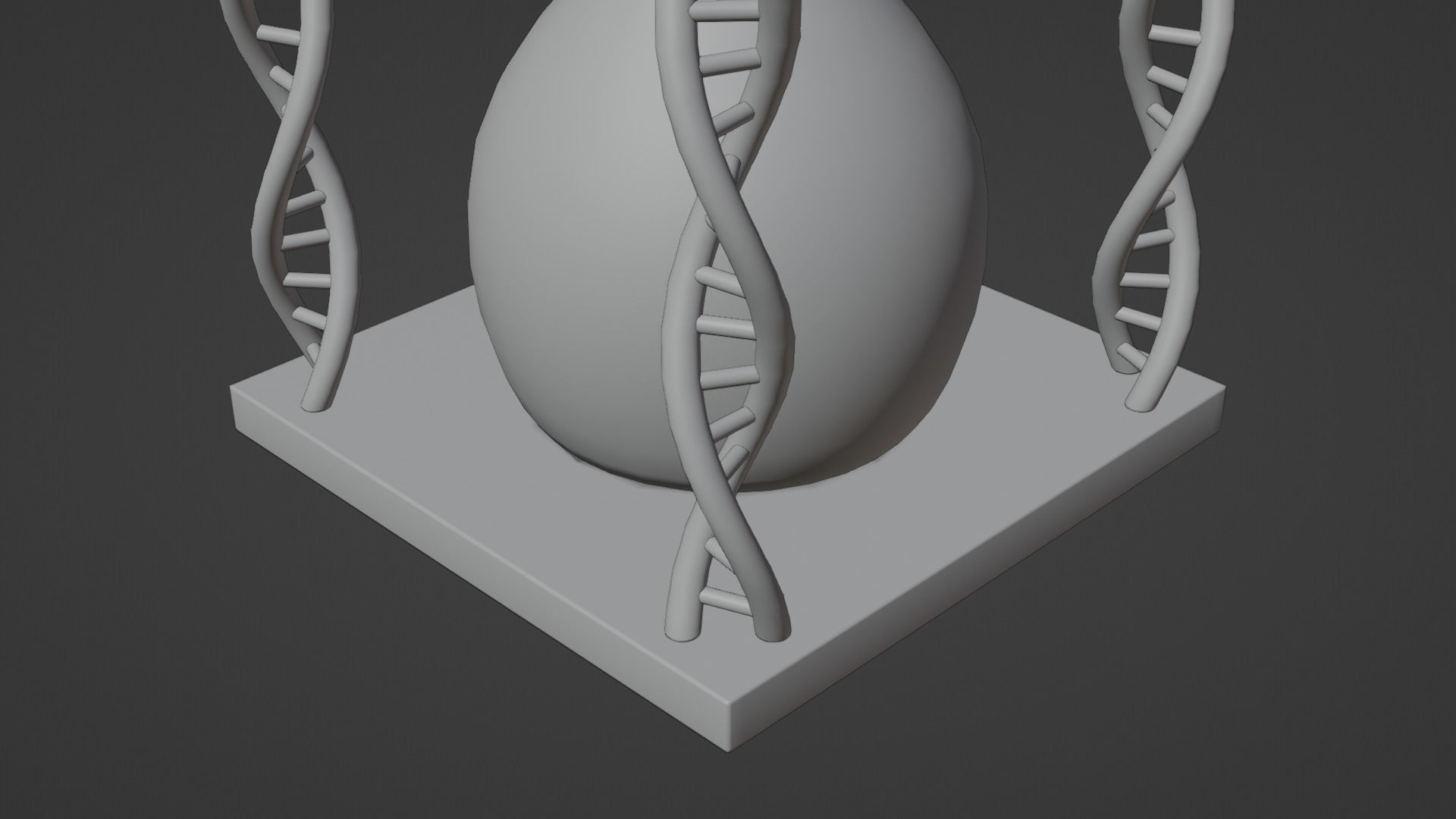 Hourglass - DNA Low-poly 3D model_17