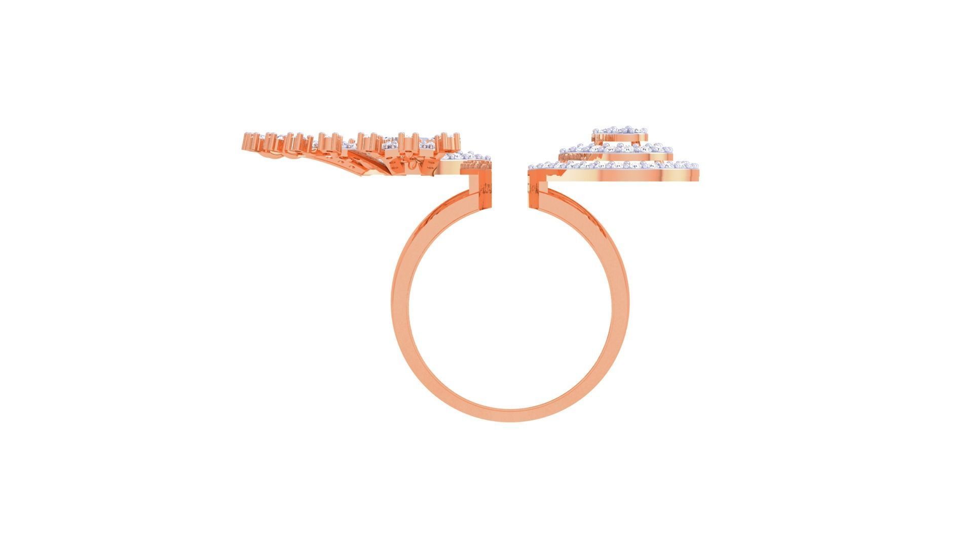 High Jewelry Cocktail Ring 3dm stl obj mtl glb gltf 3mf renders 3D print model_14