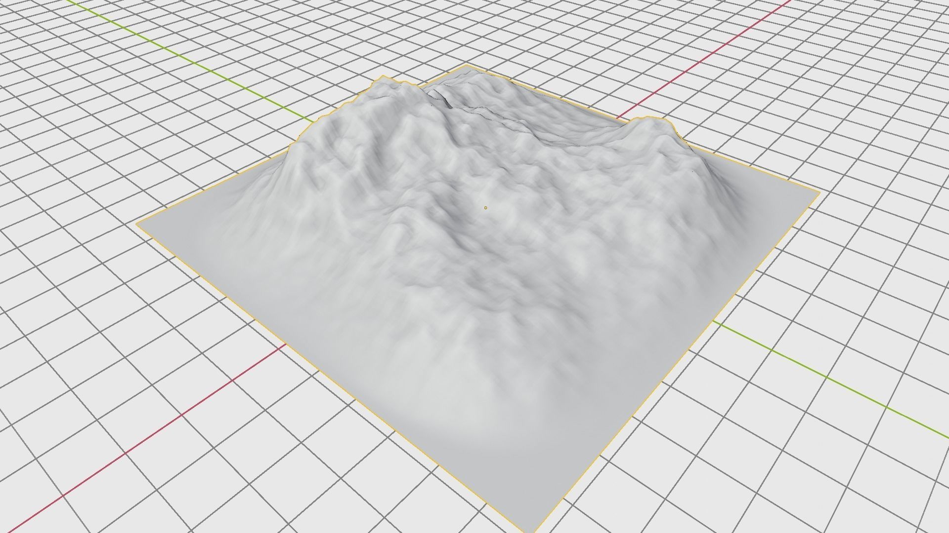 Realistic grass landscape 3D model_8