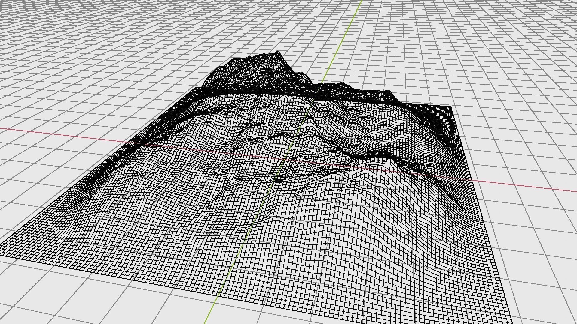 Realistic grass landscape 3D model_9