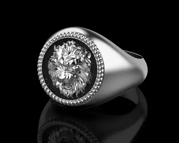 Lion Signet Ring 18 - 22 size N120