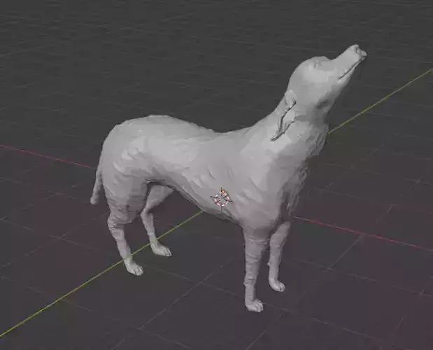 3D printable Dog 3D print model