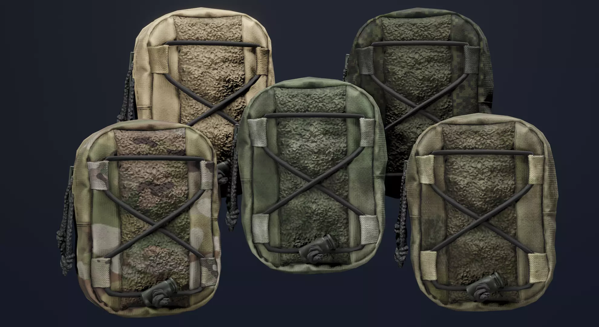 WARTECH UP-104 Utility Pouch Low-poly 3D model