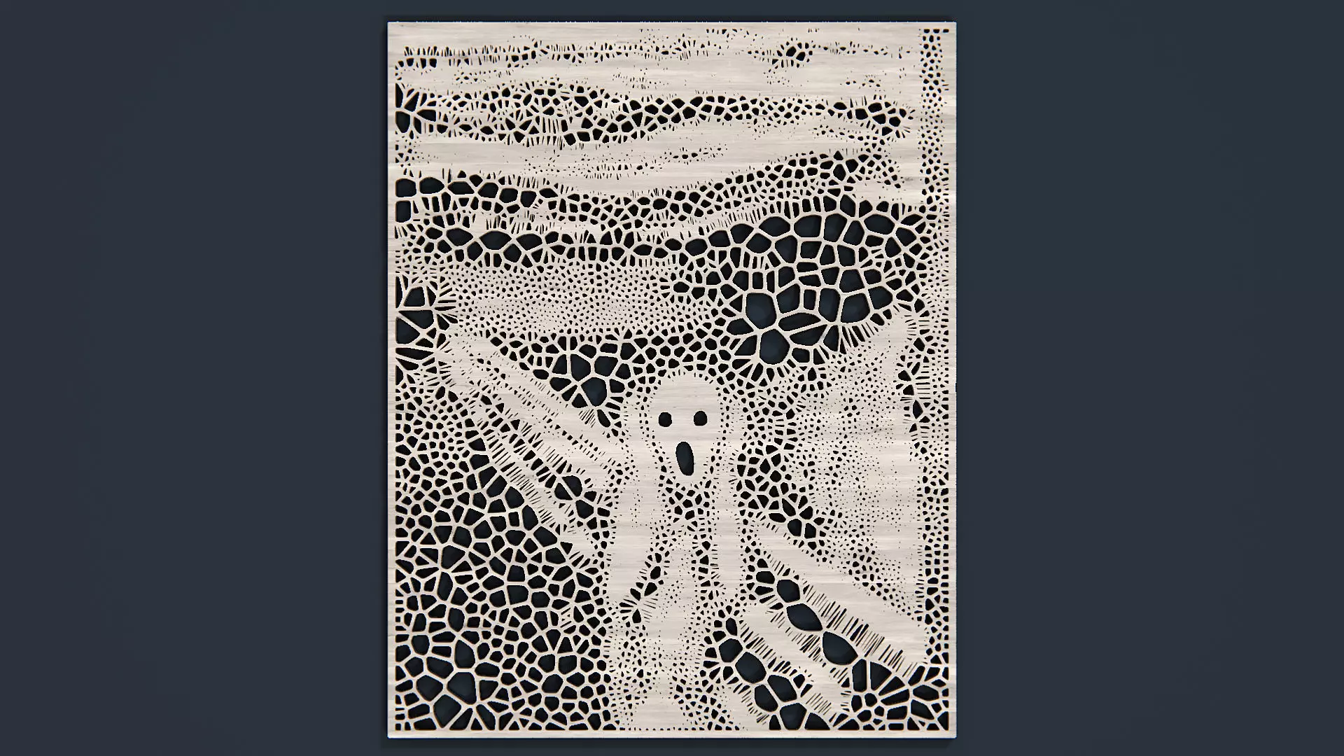 Scream STL 3D print model_0