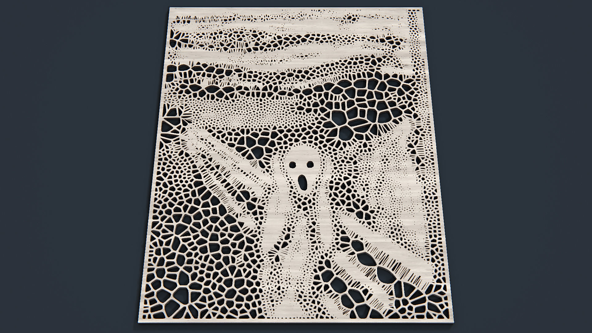 Scream STL 3D print model_1