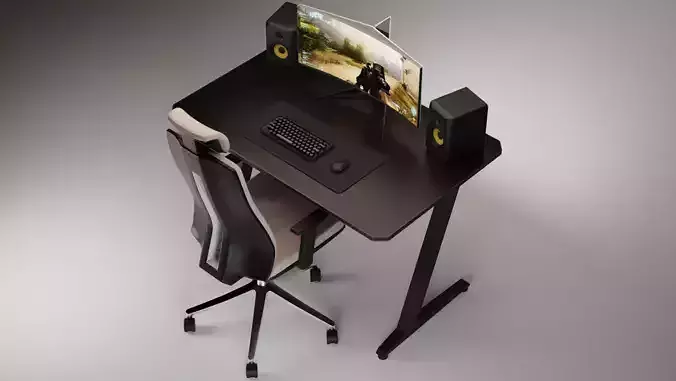 Office Workplace 36 3D Model 3D model