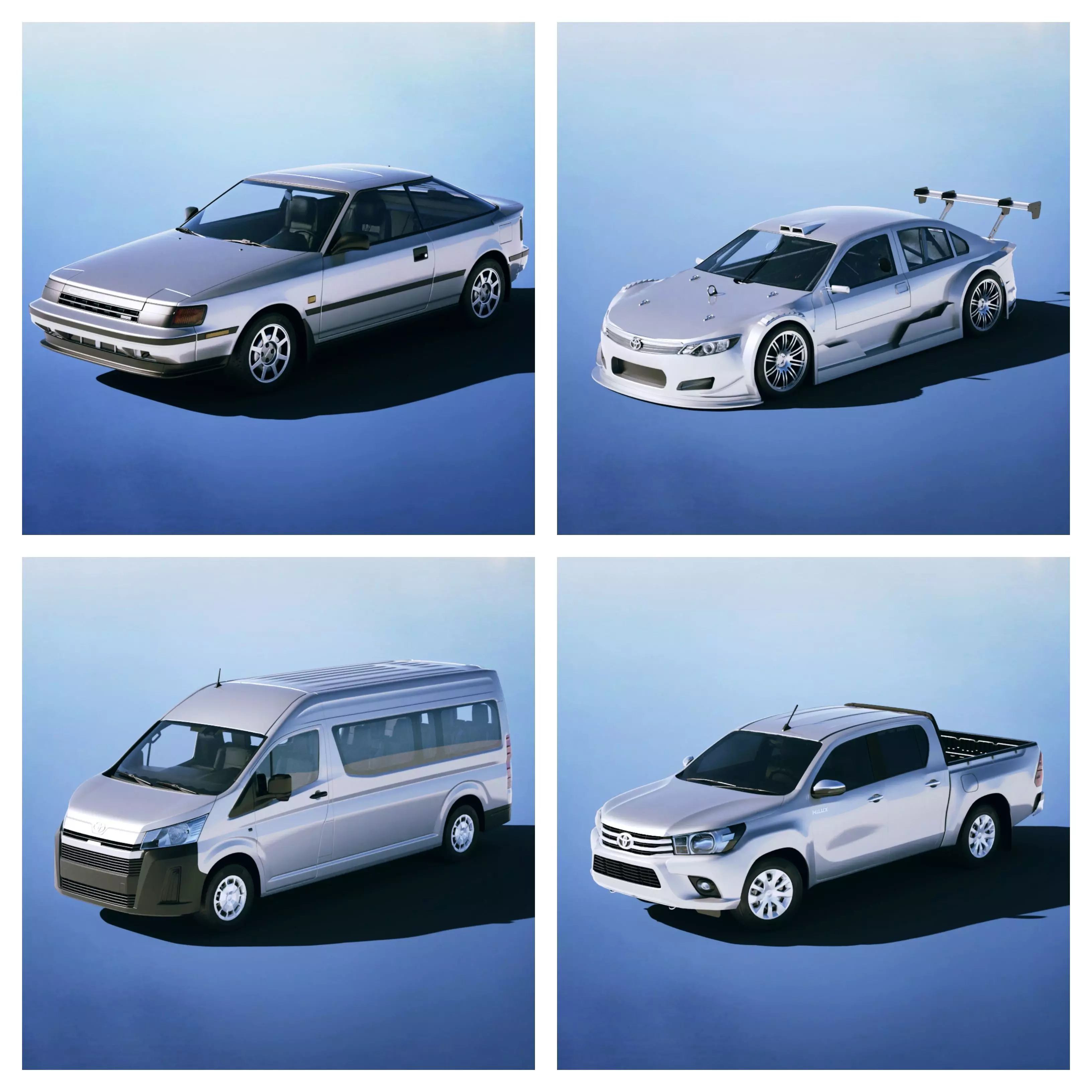 Toyota Cars Collection VOL1 3D Model Pack