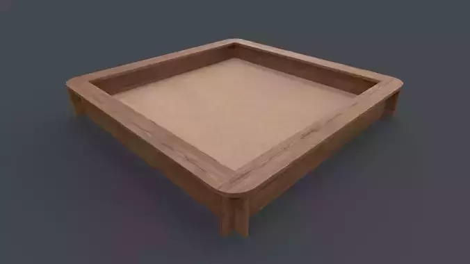 PBR Outdoor Wooden Sandbox Square B
