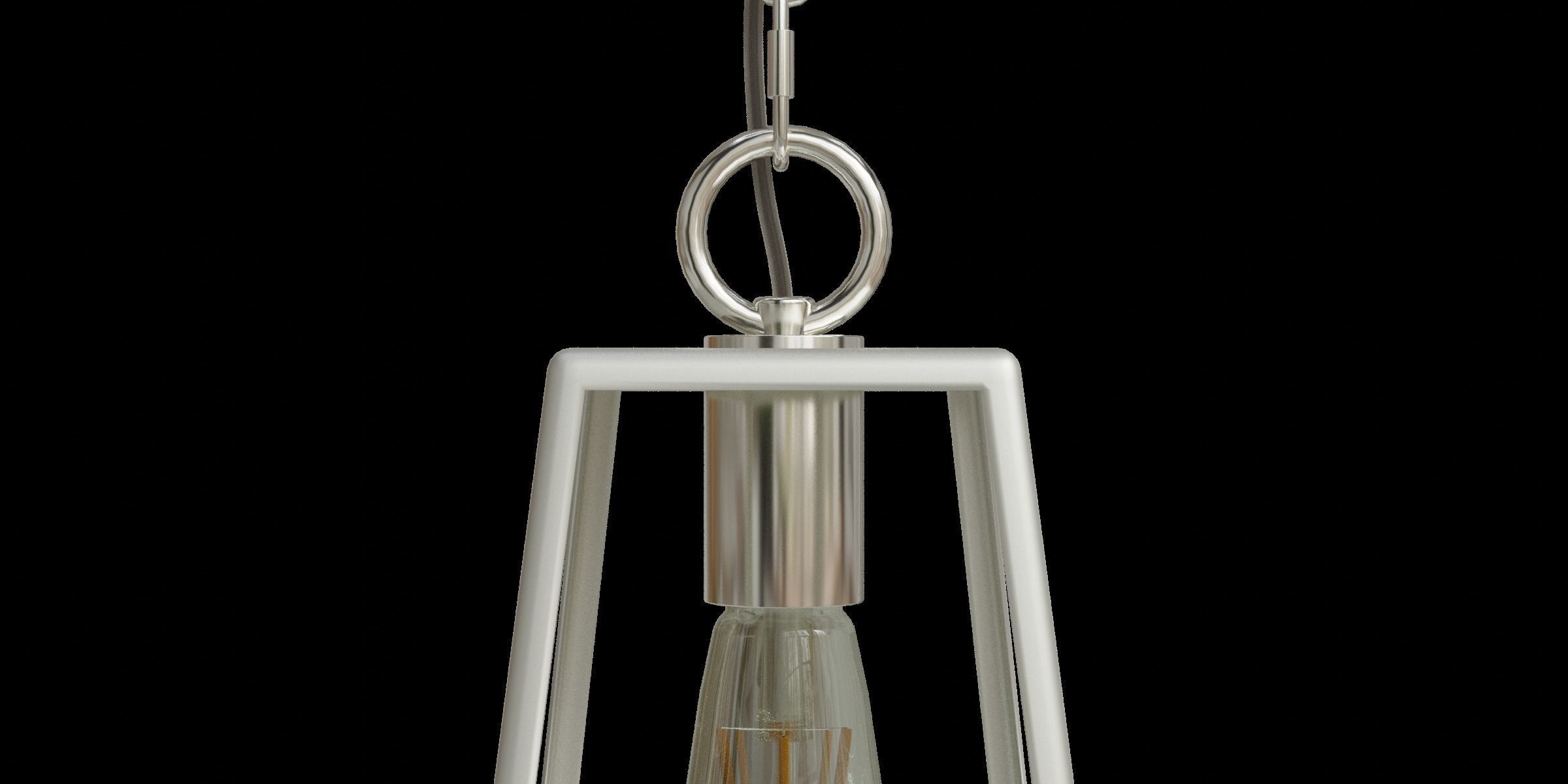 Adjustable Drop Metal Led Pendant Low-poly 3D model_6