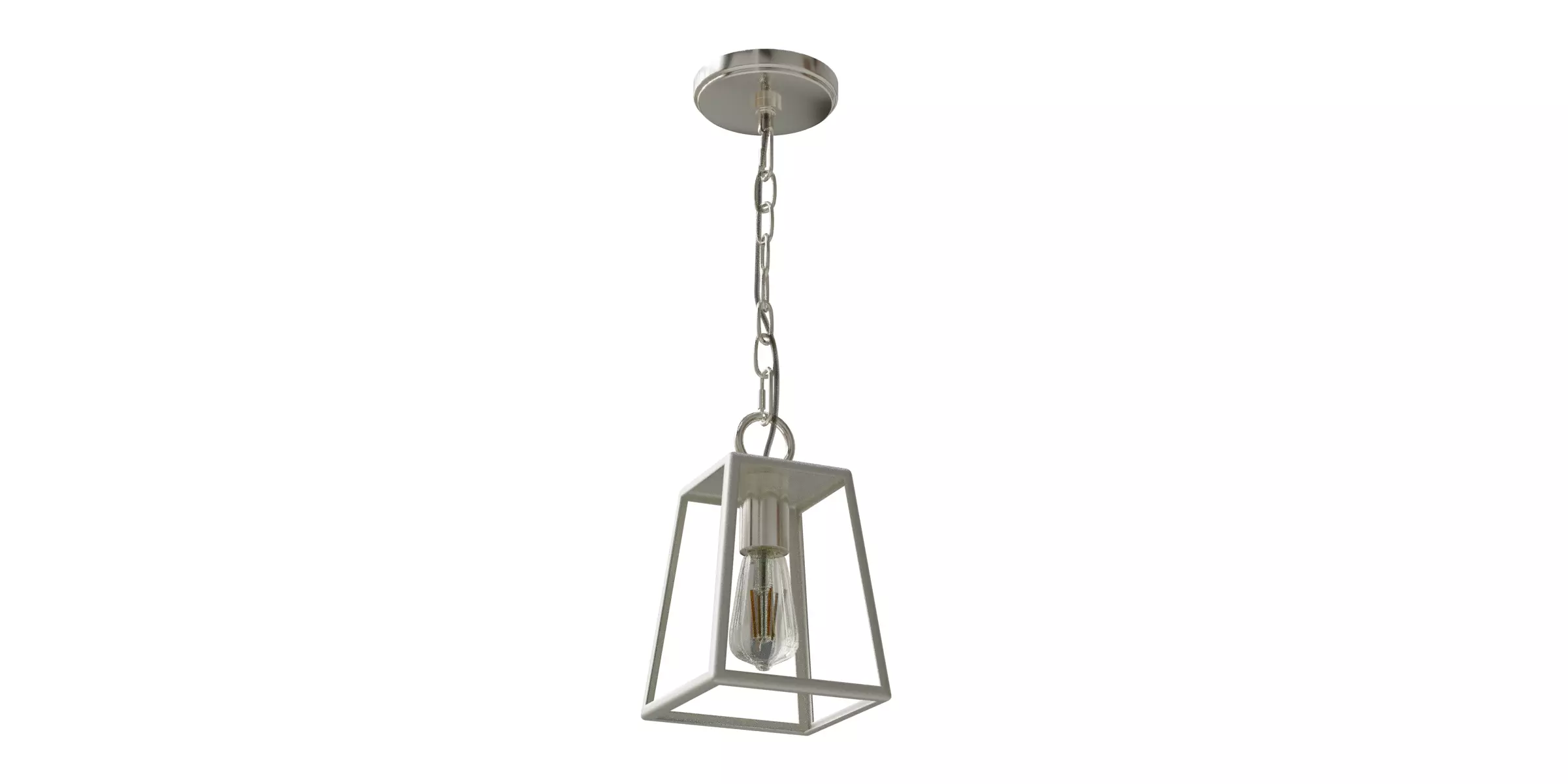 Adjustable Drop Metal Led Pendant Low-poly 3D model_0