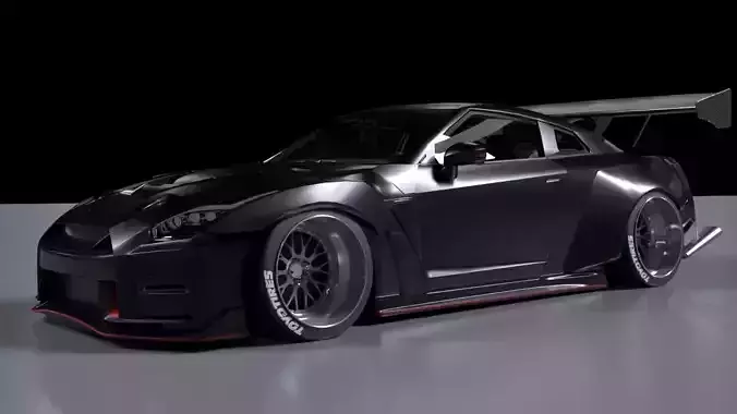 Nissan GTR 3D model
