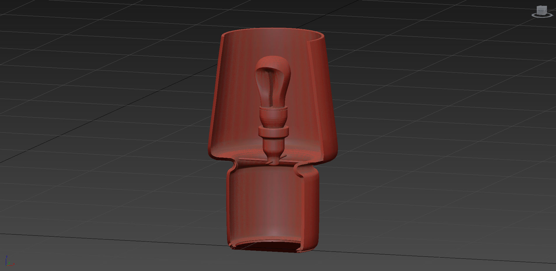 Little Glass Table Lamps Pink  Aqua and White 3D model_8