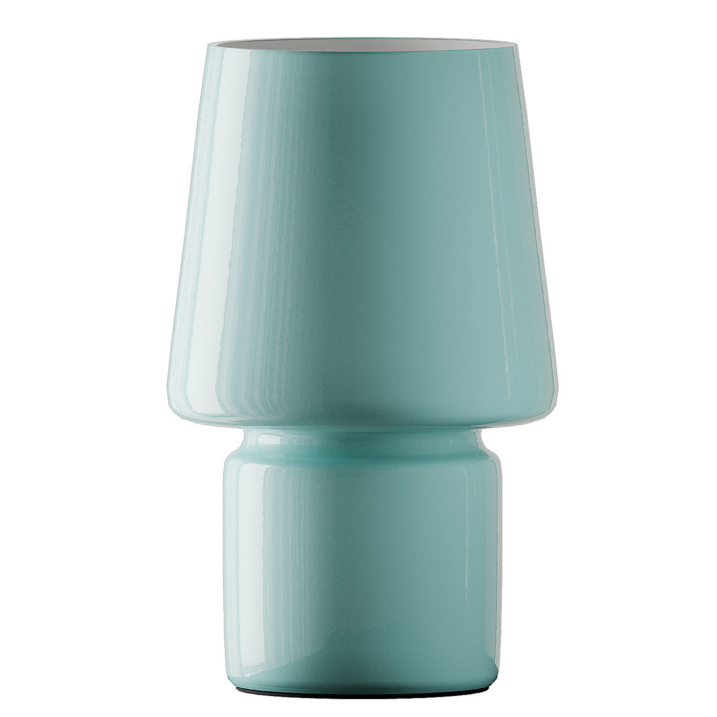 Little Glass Table Lamps Pink  Aqua and White 3D model_4