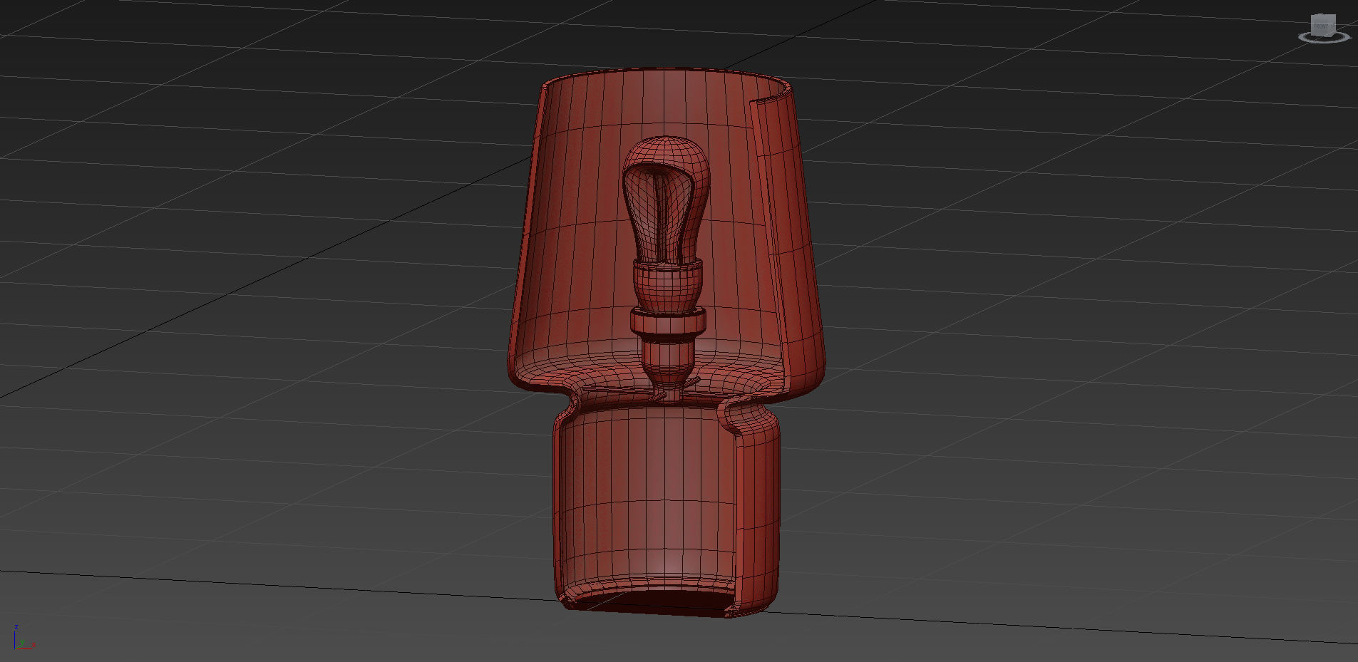 Little Glass Table Lamps Pink  Aqua and White 3D model_11