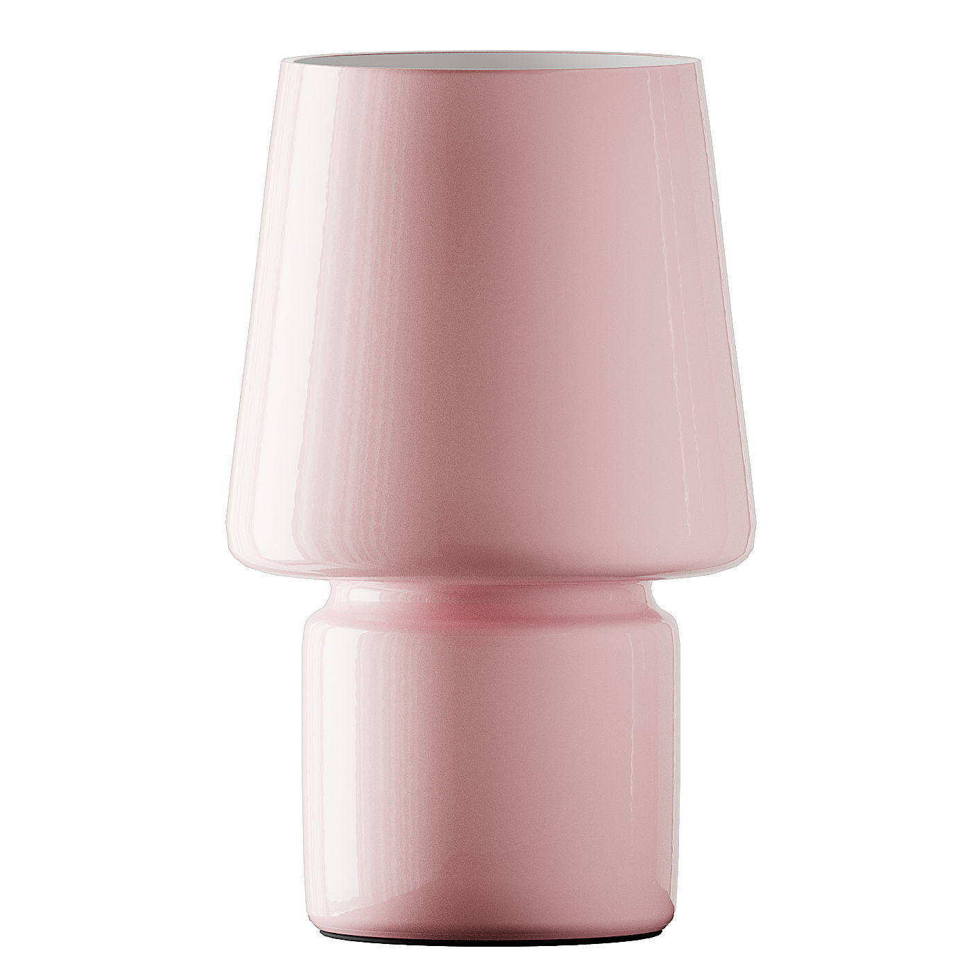 Little Glass Table Lamps Pink  Aqua and White 3D model_7