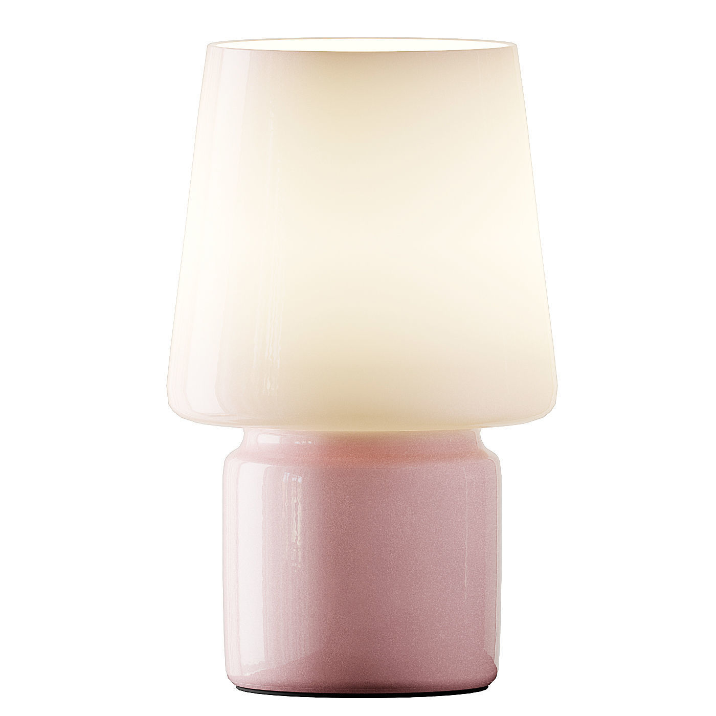 Little Glass Table Lamps Pink  Aqua and White 3D model_2
