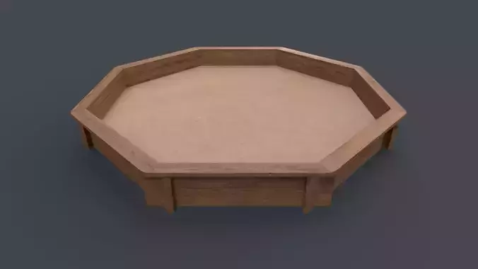 PBR Outdoor Wooden Sandbox Octagon D