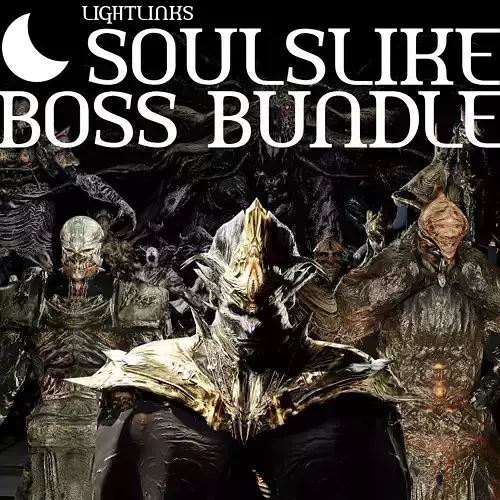 Soulslike BOSS BUNDLE - Over 50 3D Models - Game Ready Low-poly 3D model