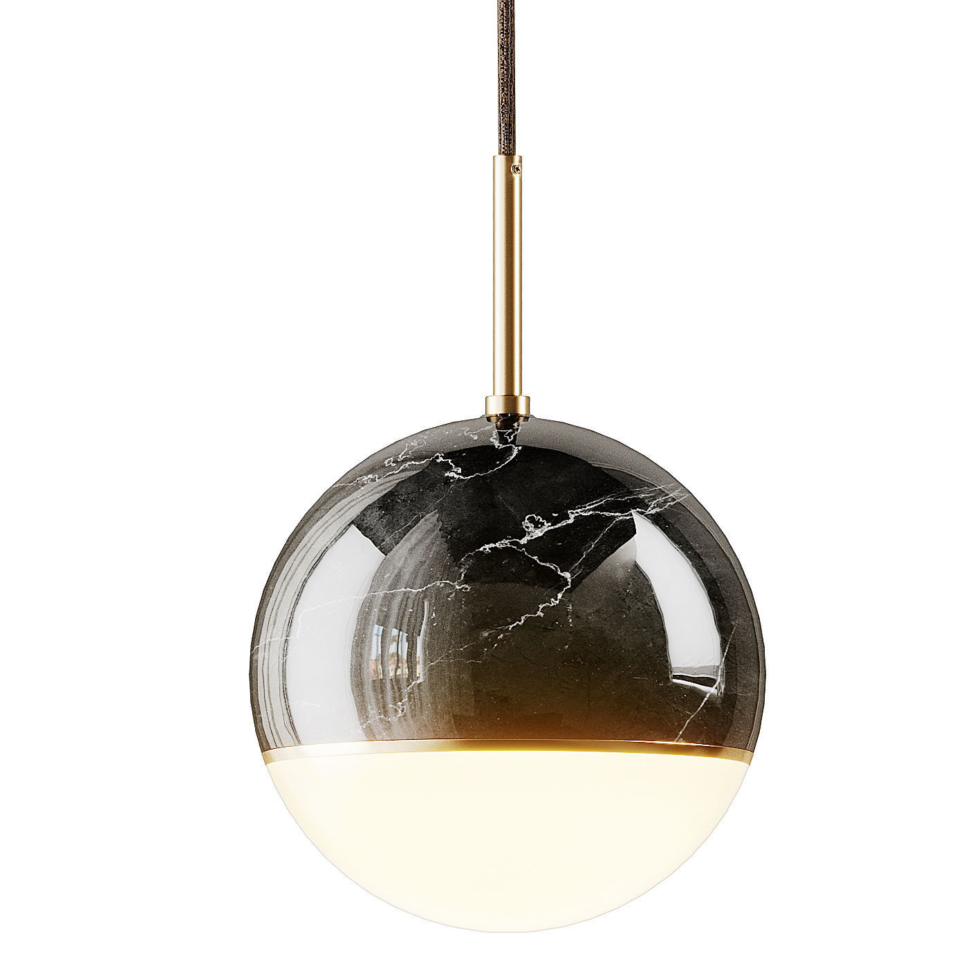 Globe Marble Lighting 3D model_4