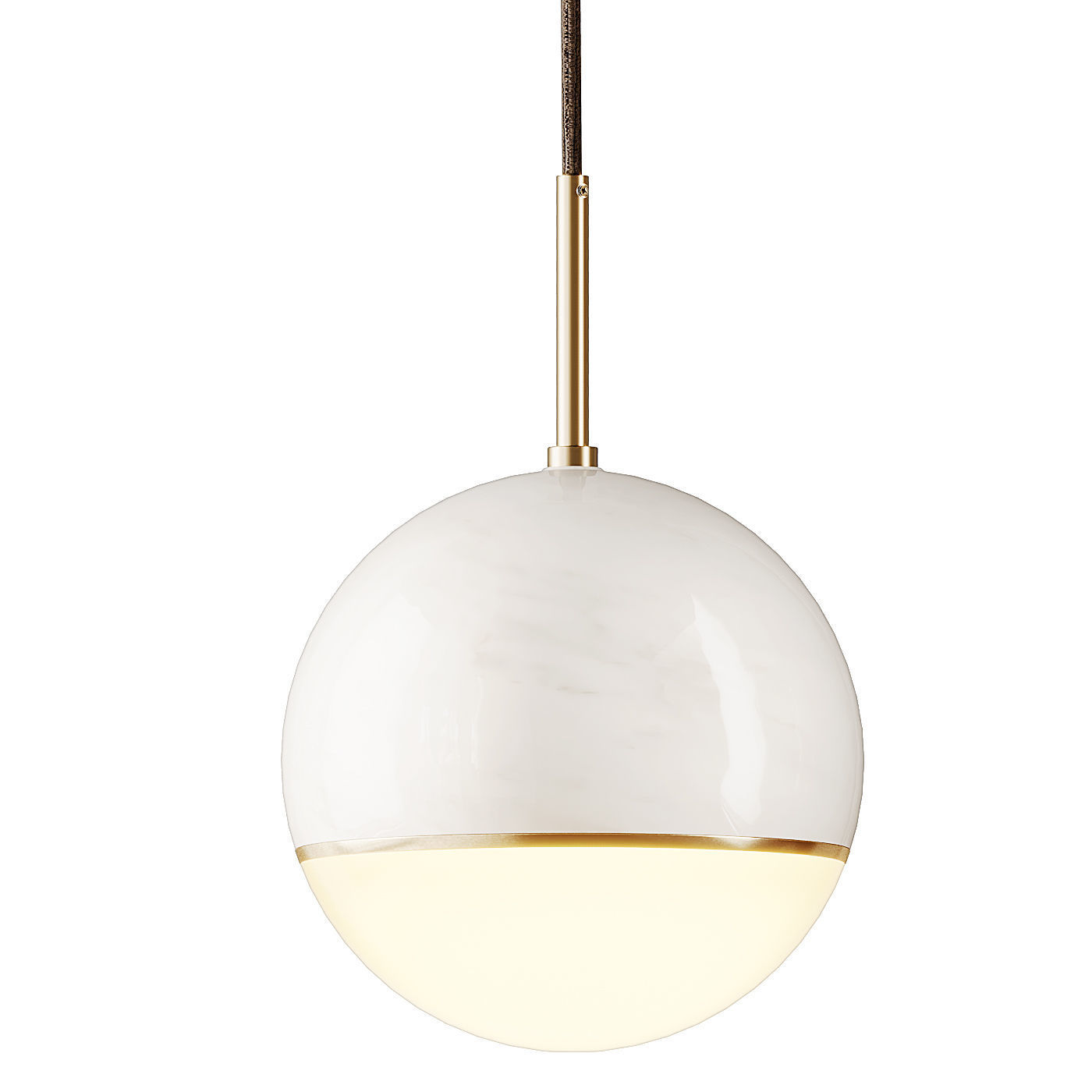 Globe Marble Lighting 3D model_2