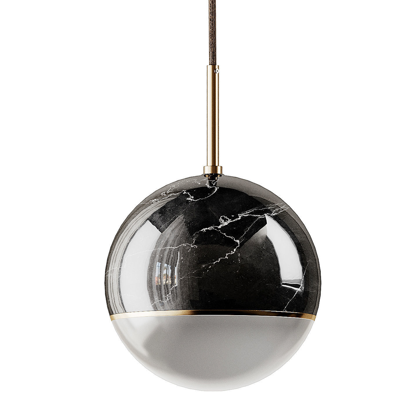 Globe Marble Lighting 3D model_5
