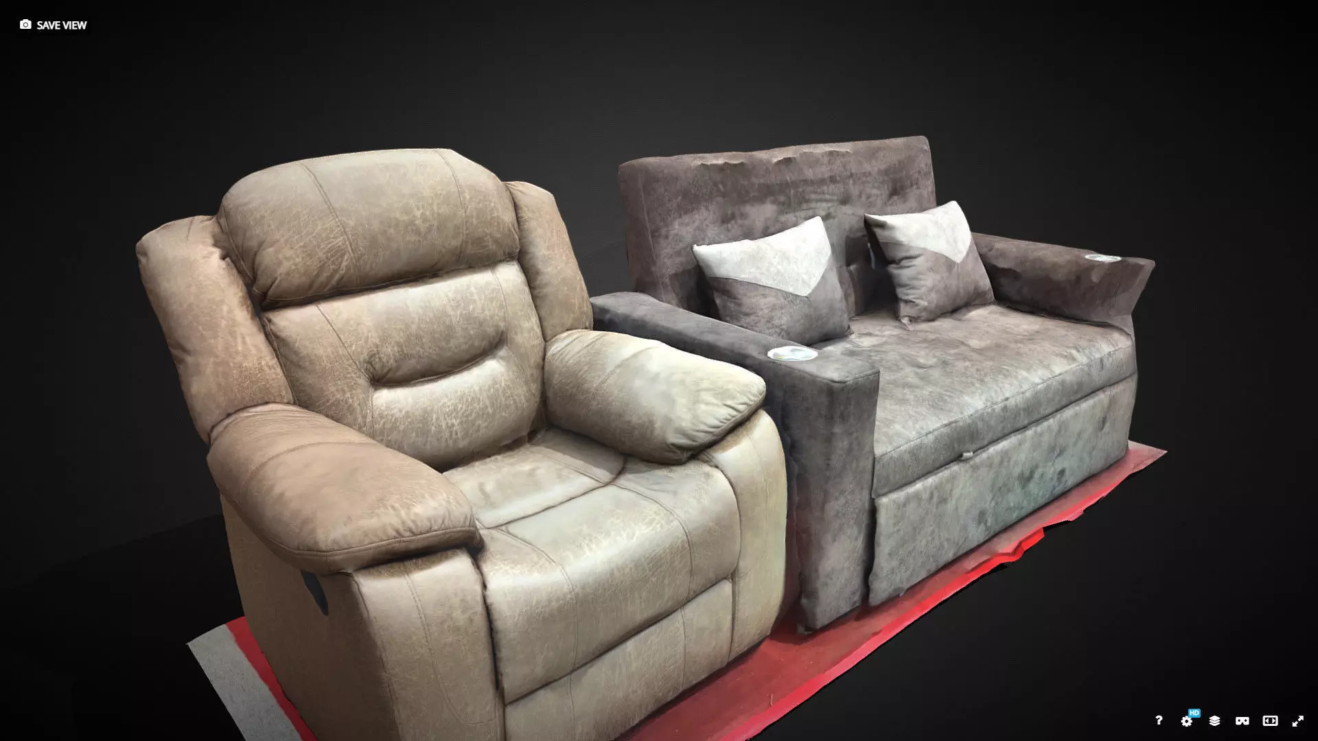 3D scanning - Sofa 3D model